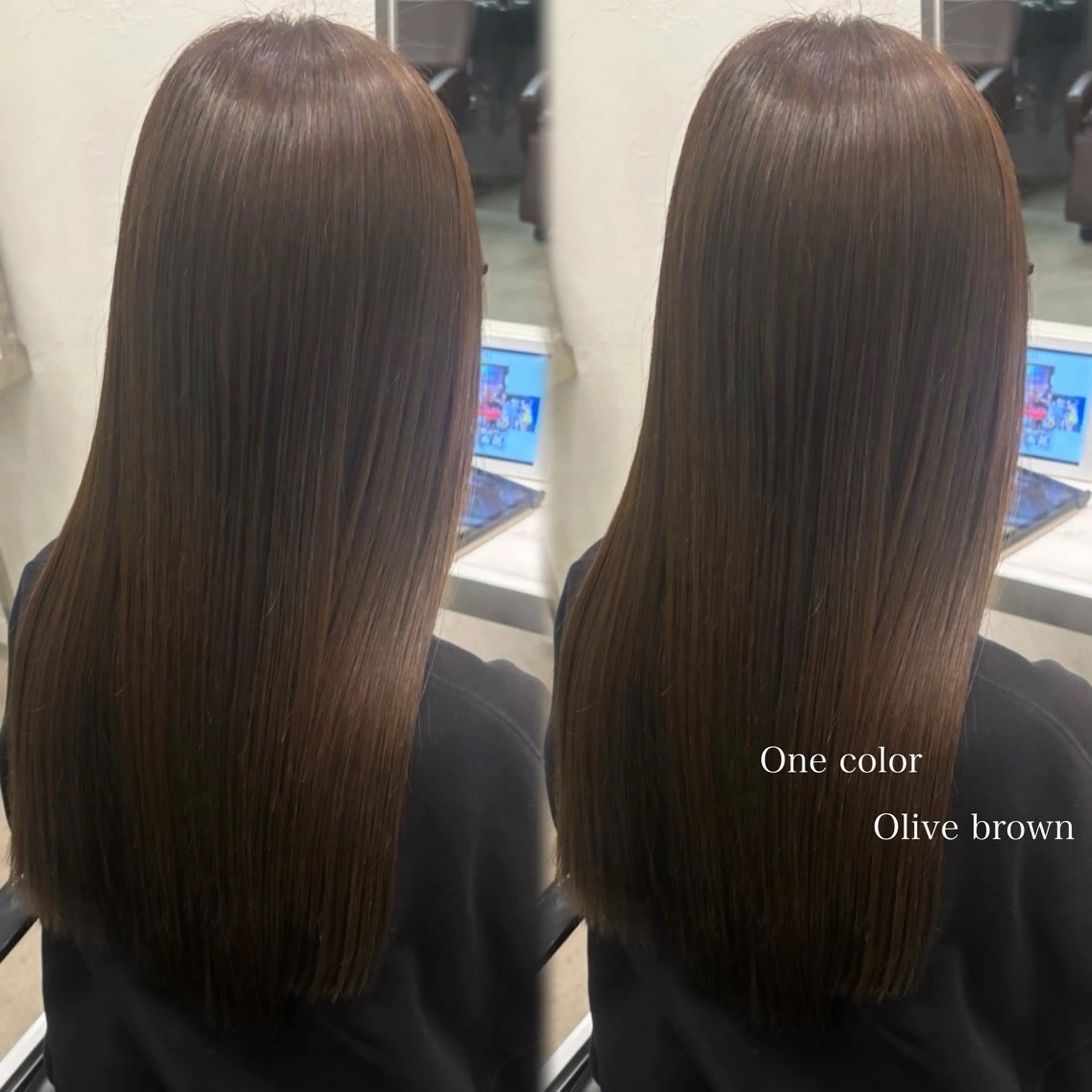 ロング カラー カット ヘアカラー 韓国ヘア🇰🇷 HINAのマツエク・マツパデザイン