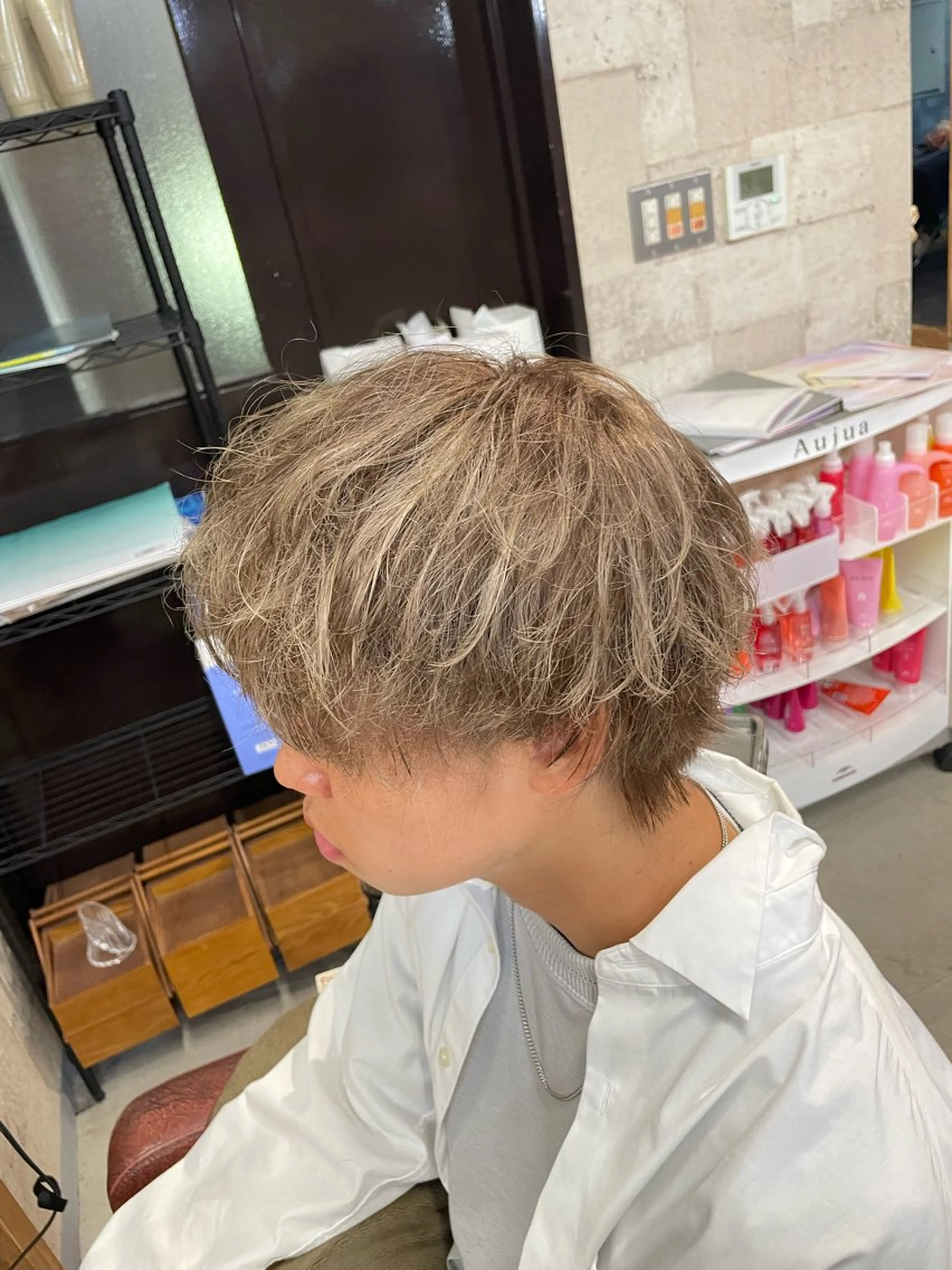 ショート カラー メンズ メンズパーマ屋さん /yuki☃️💭のヘアスタイル