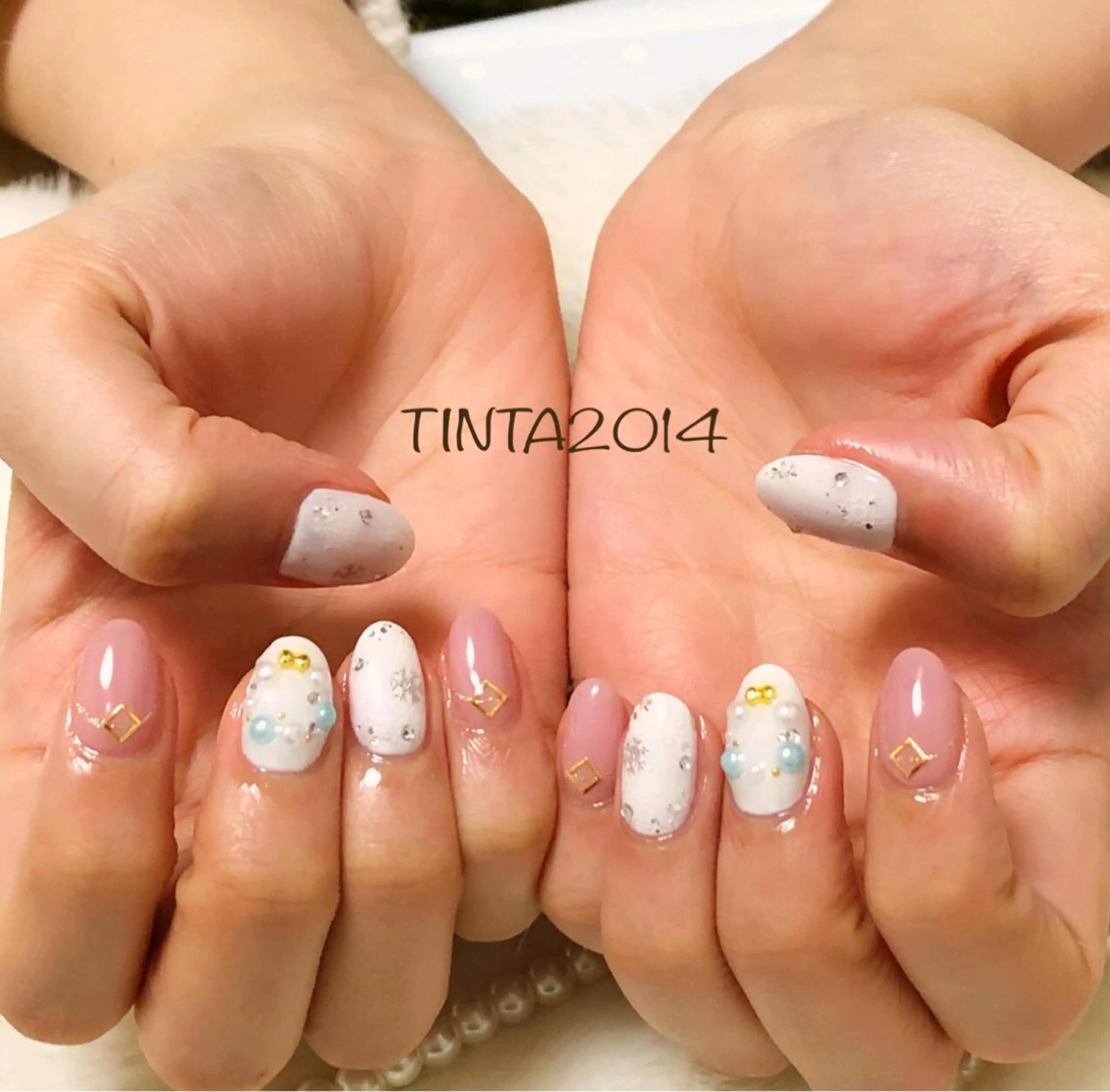 ネイル 冬ネイル クリスマス ネイルサロン ティンタ所属・馬場 典子のネイルデザイン