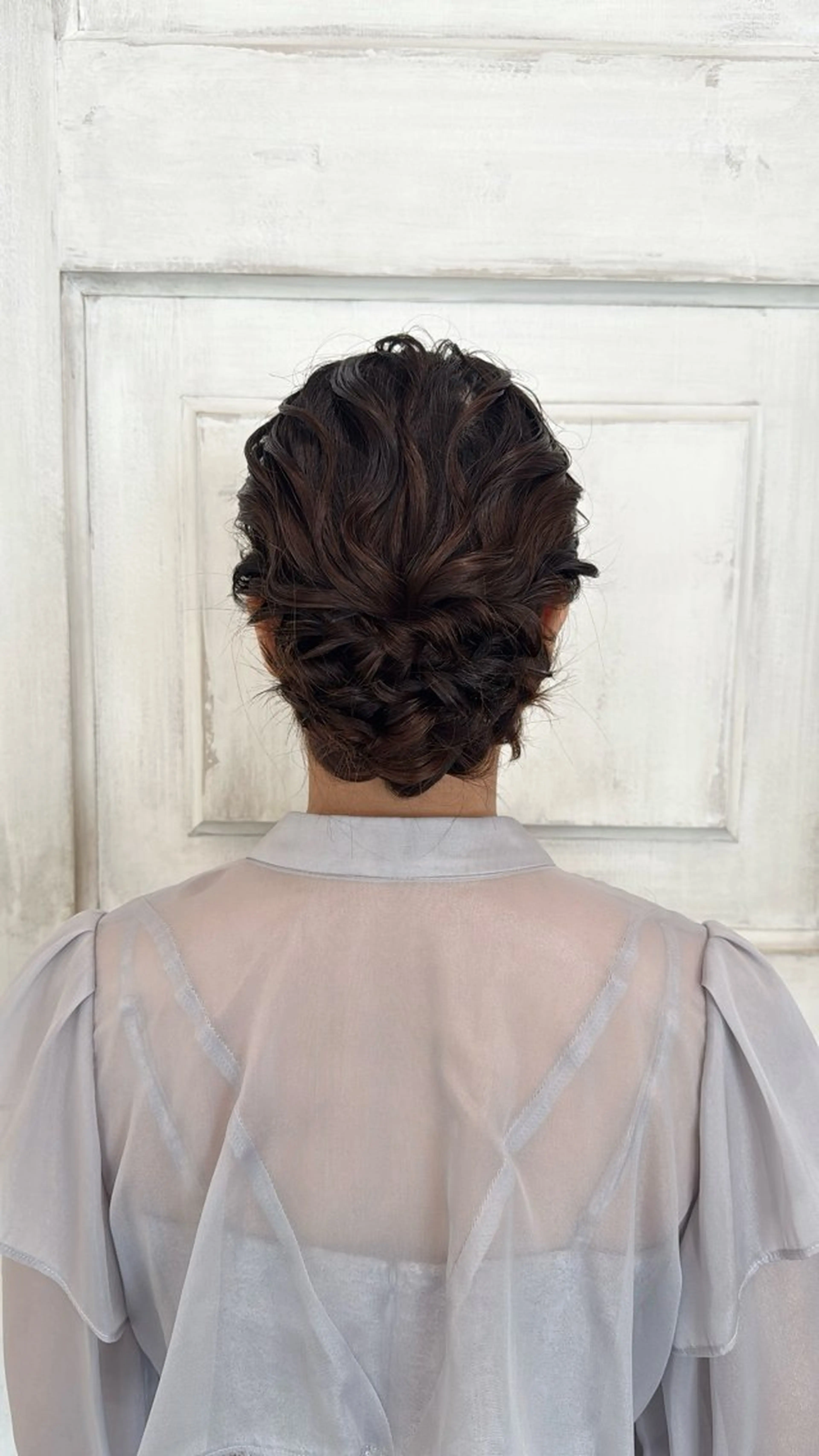 セミロング ヘアアレンジ ボブ くびれヘア ハイライト 髪質改善 韓国風ヘア ヘアセット 髪質改善/韓国/ ヘアセット/夏美のヘアスタイル