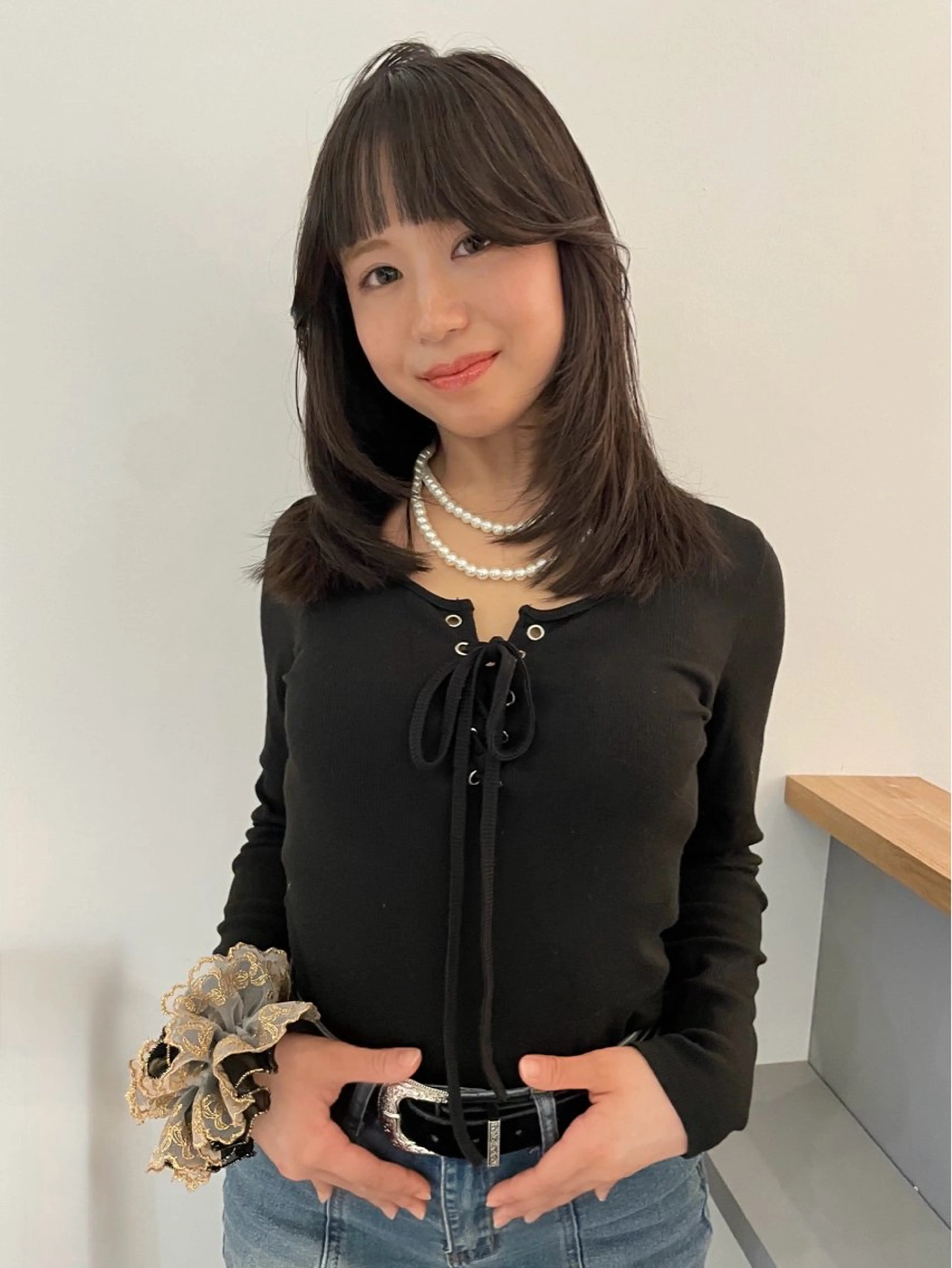 ミディアム レイヤーカット シャギー 蘭々/レイヤーカット /ナチュラルヘアのヘアスタイル