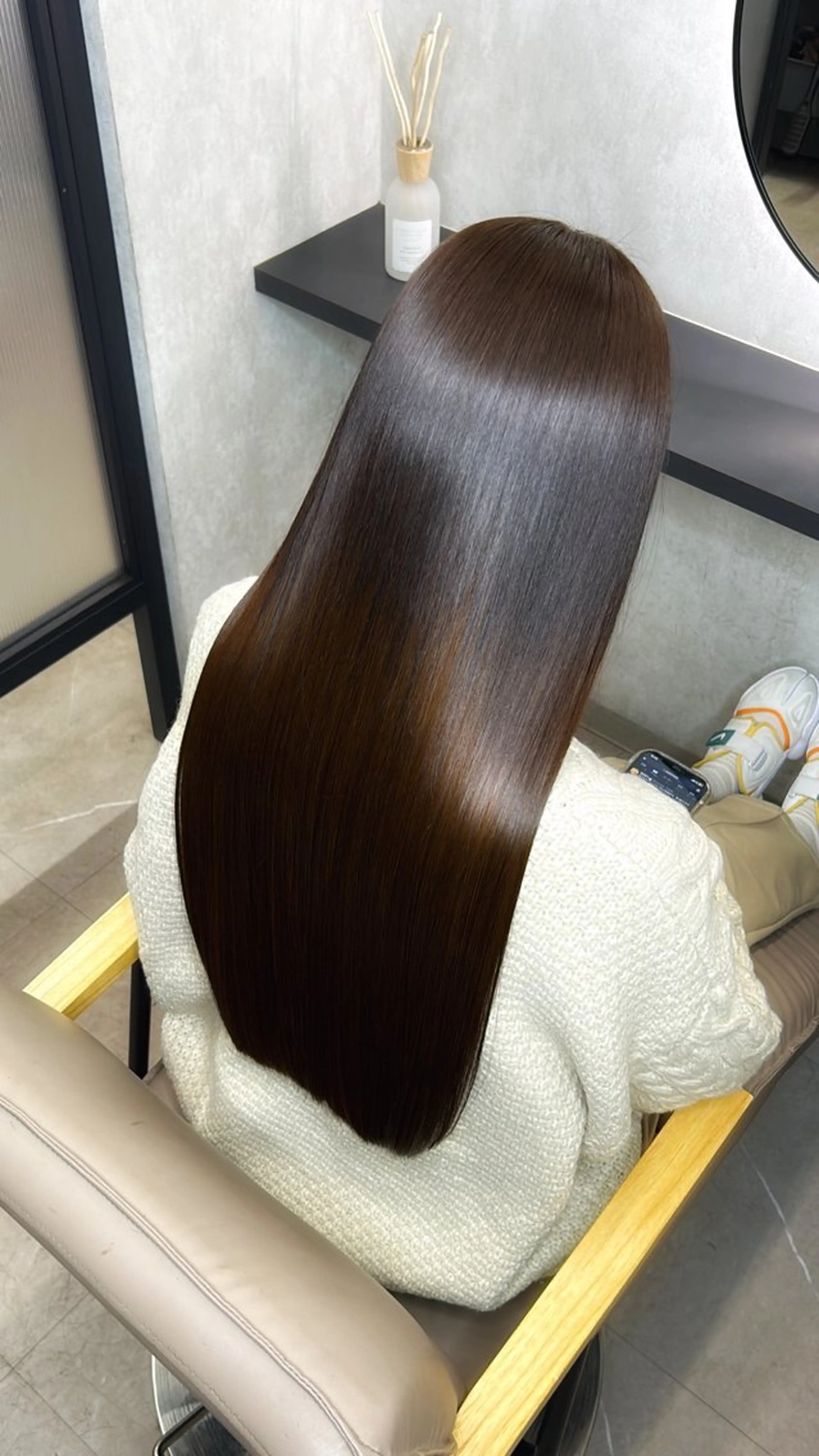 ロング カラー 髪質改善 韓国風ヘア ロング 縮毛矯正 カット ヘアカラー トリートメント 新宿/美髪矯正 髪質改善/韓国風山本のヘアスタイル