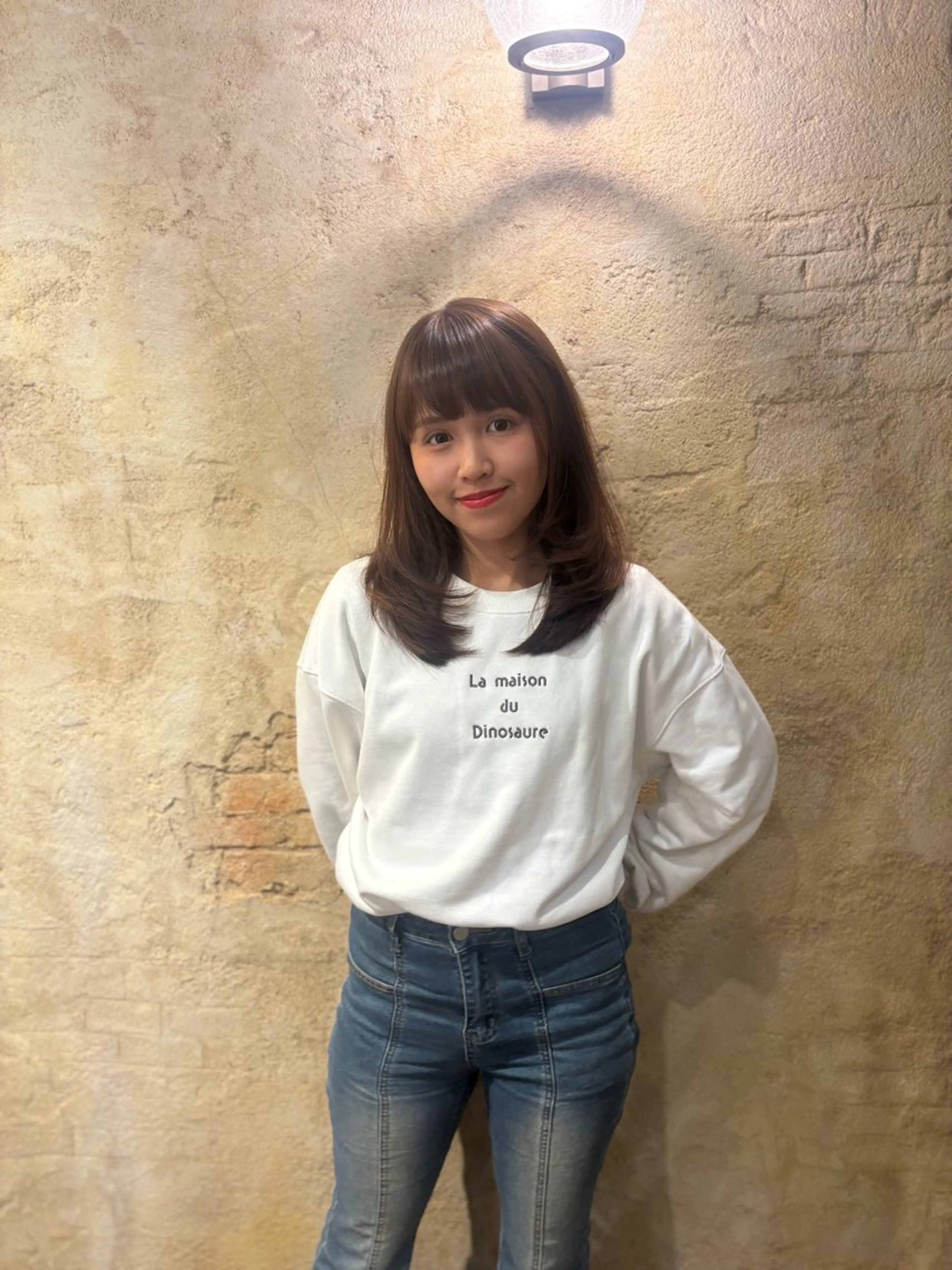 ミディアム レイヤーカット セキネ シュウヘイのヘアスタイル