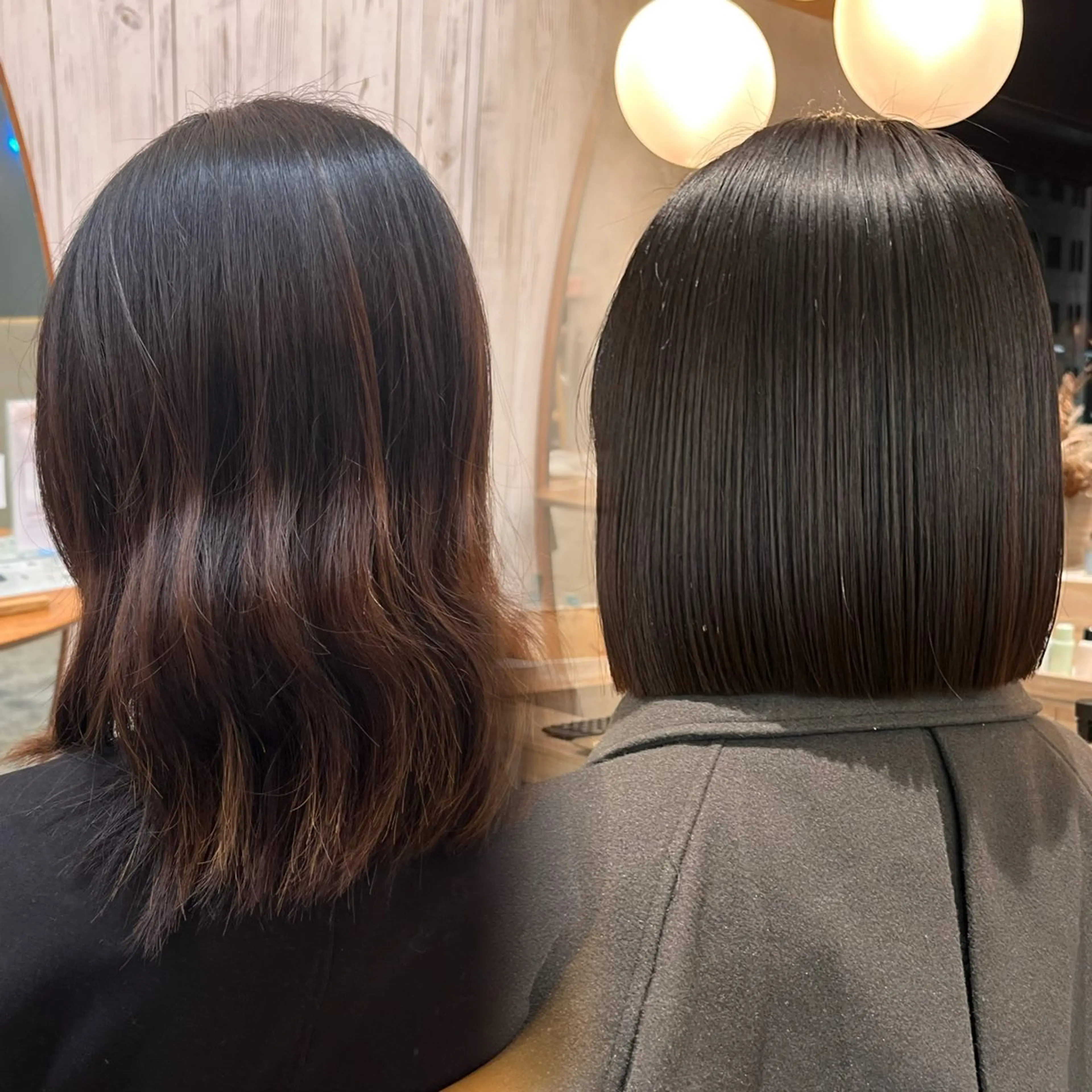 ミディアム 縮毛矯正 カット 縮毛矯正 トリートメント ♥️ボブレイヤー/ minami♥️のヘアスタイル