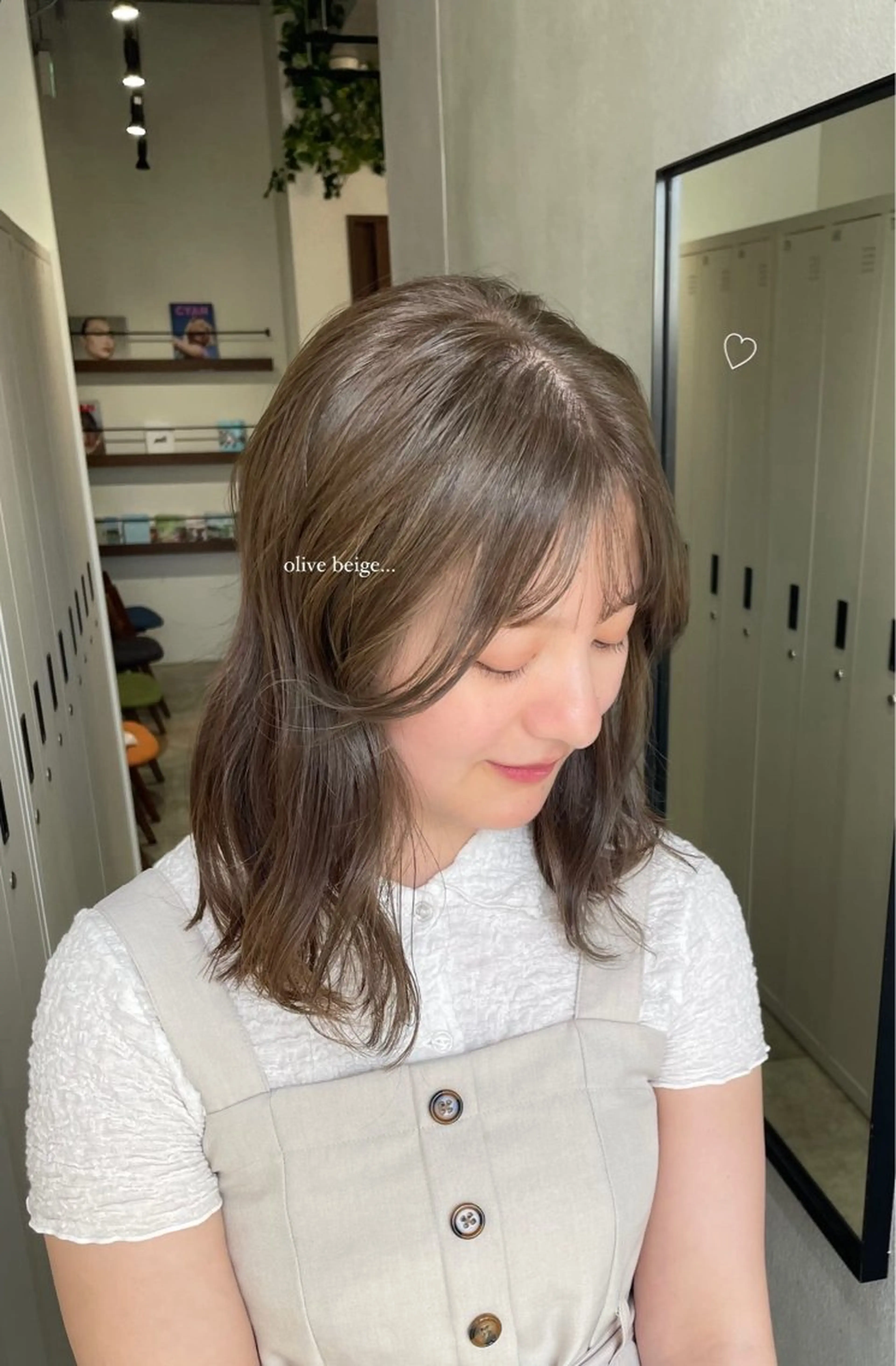 ミディアム カラー ベージュカラー 透明感カラー ヘアカラー ボブ/メンズ /sora🌙✨️のヘアスタイル