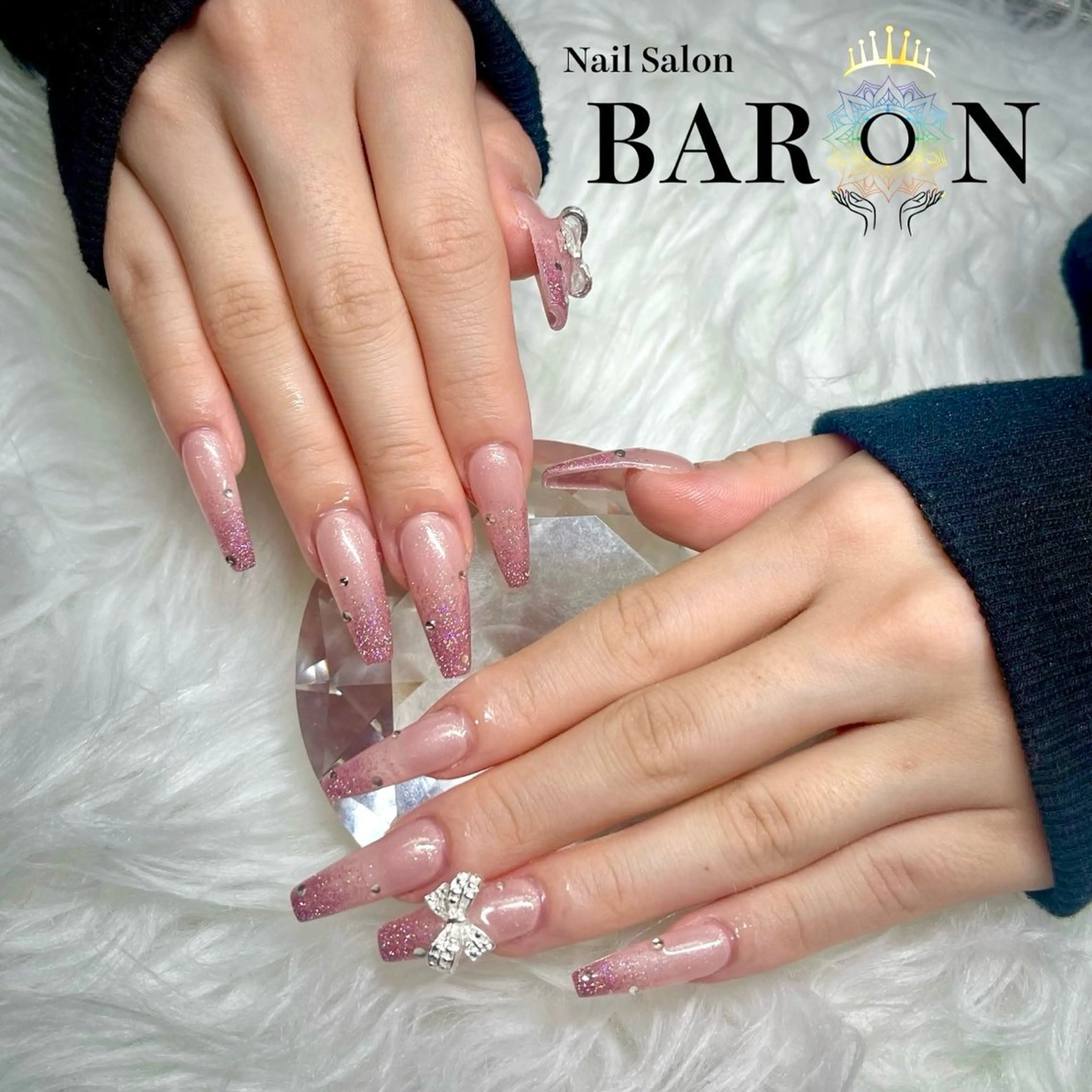 ネイル ラメ(グリッター) ラメグラデーション ♛︎BARON♛︎ SUMIRE.のネイルデザイン