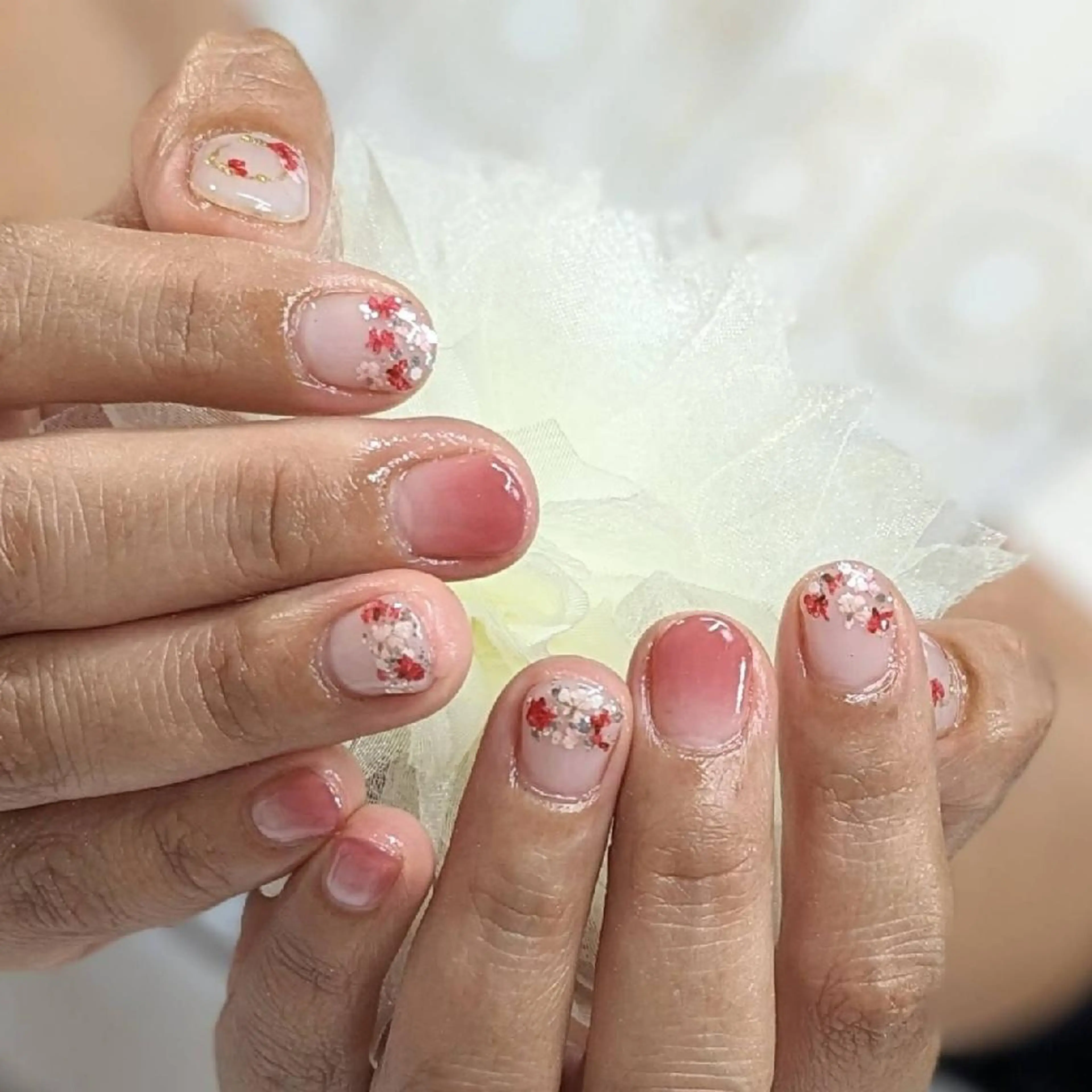 ネイル フラワーネイル ハンドネイル ネイルサロンベルティ .keikoのネイルデザイン