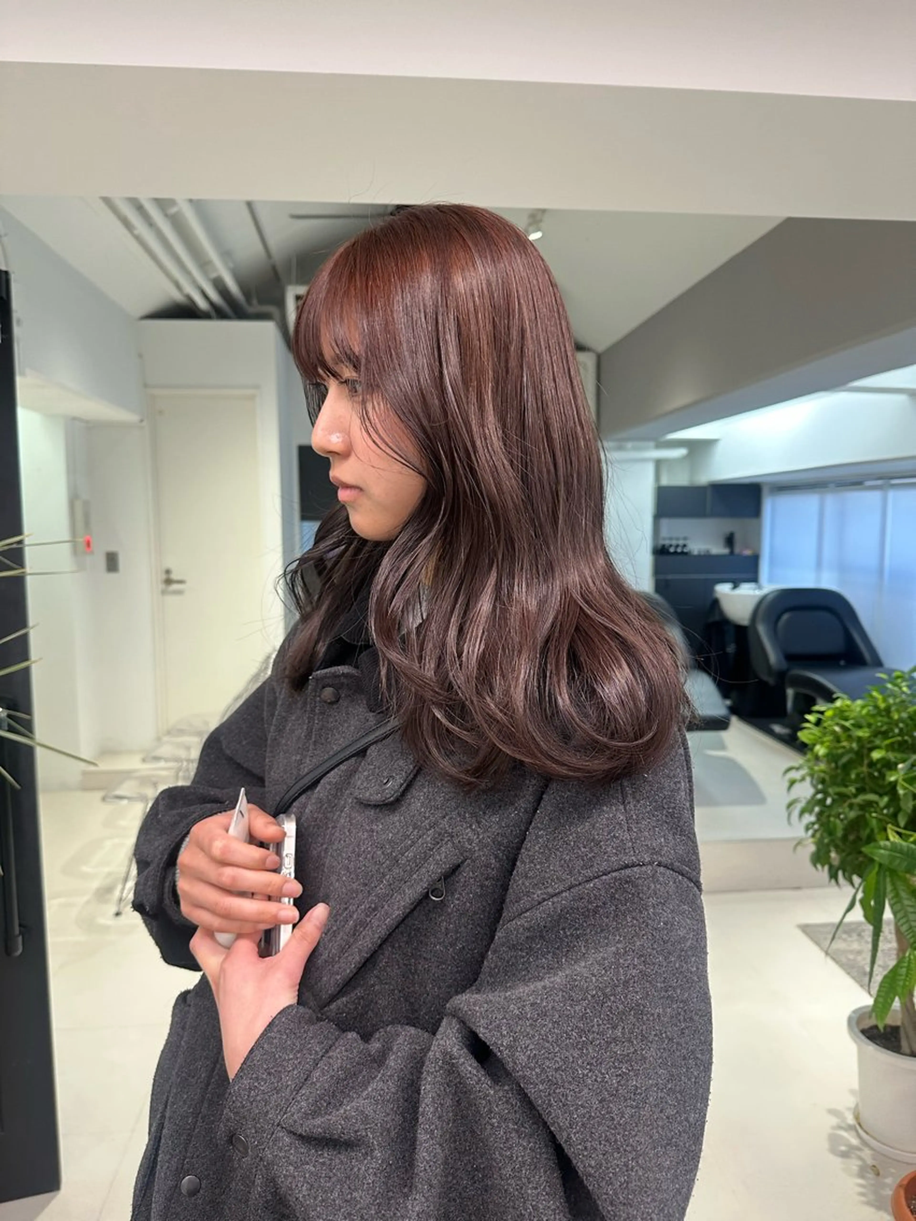 セミロング カラー ブリーチ ハイトーンカラー ブリーチなしカラー ボブ ヘアカラー トリートメント REINA☁️透明感 カラー/ぷつっと♡のヘアスタイル