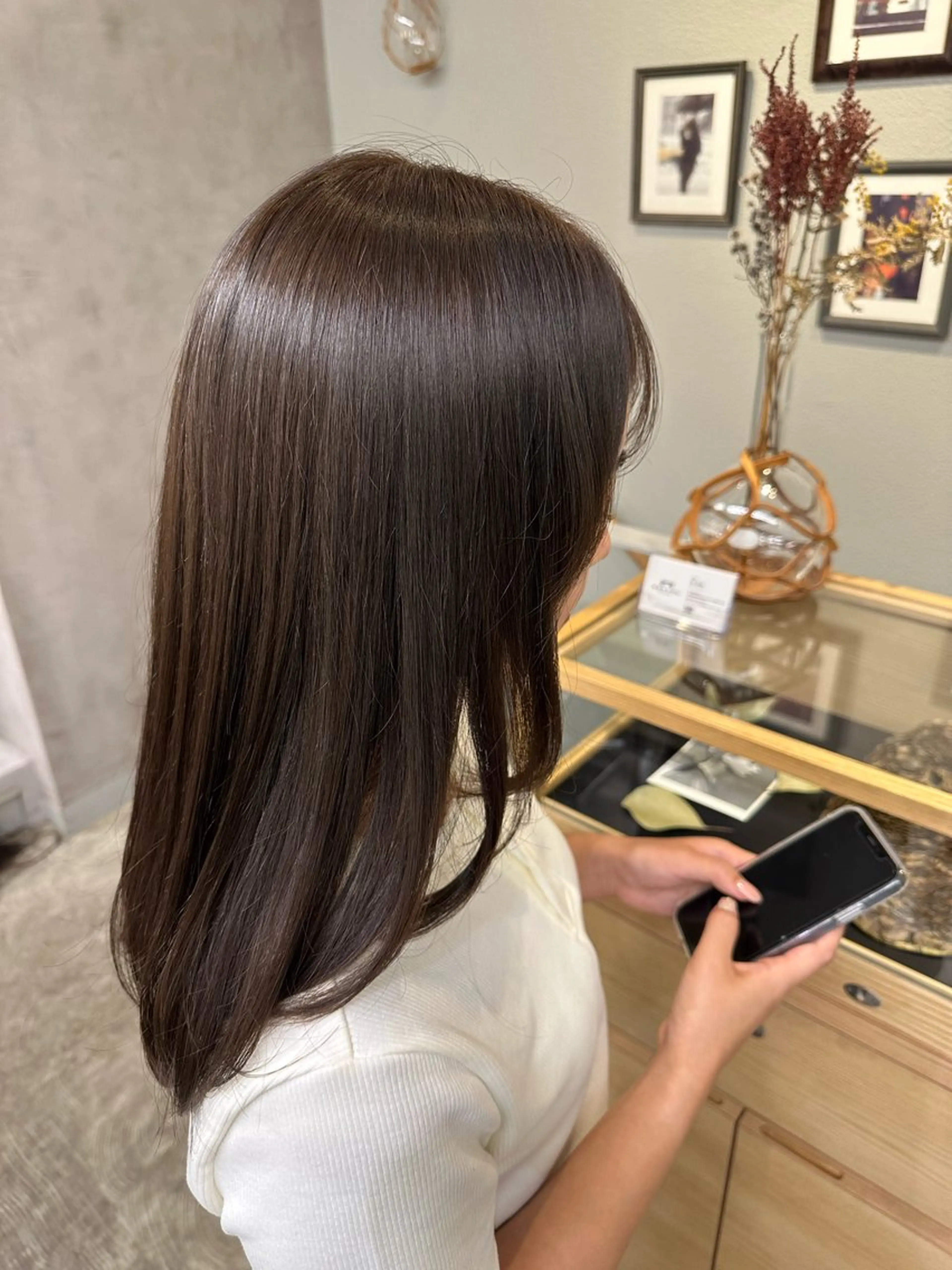 ロング カラー 艶髪/透明感カラー ヤマダモモカのヘアスタイル