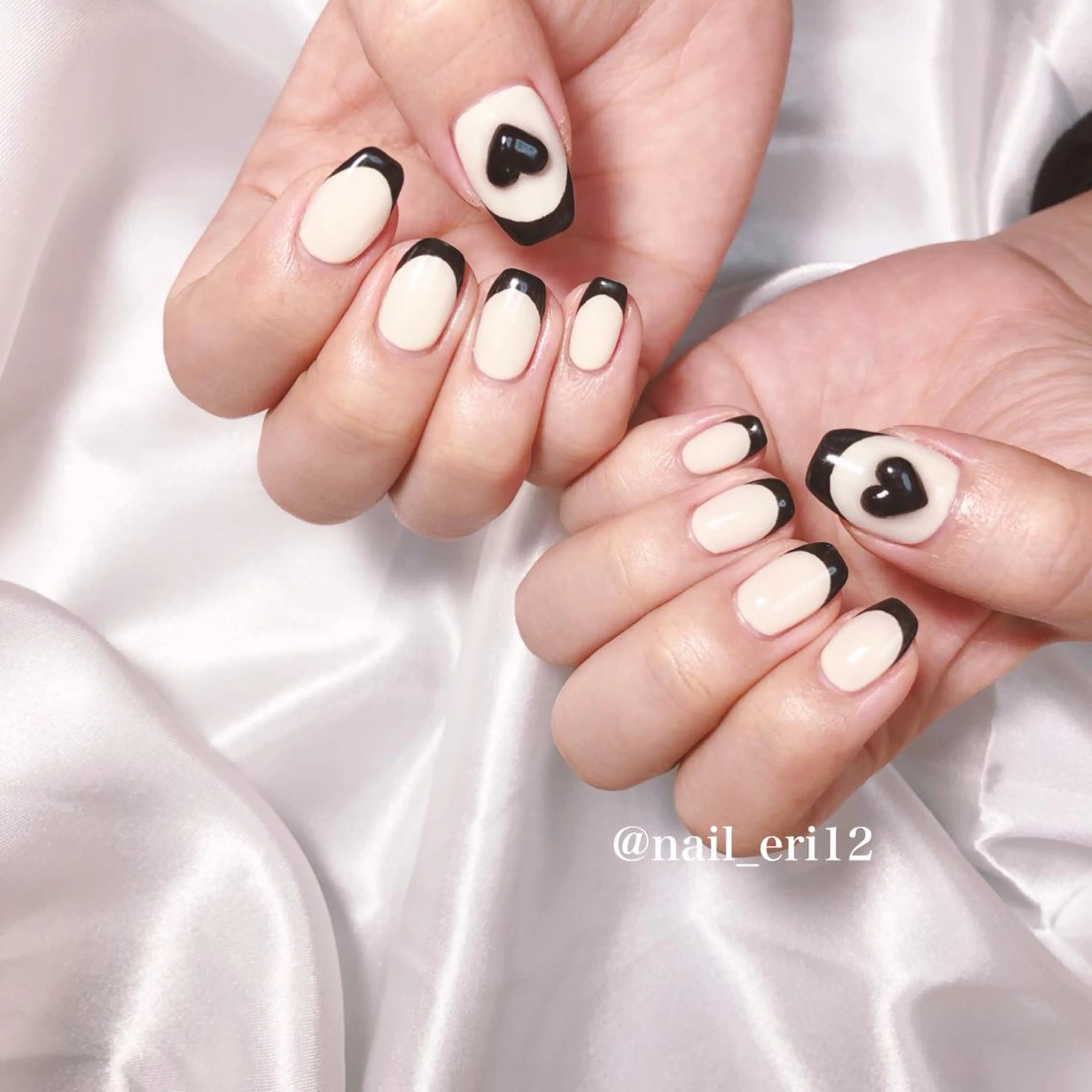 ネイル ハート nail salon &e eriのネイルデザイン