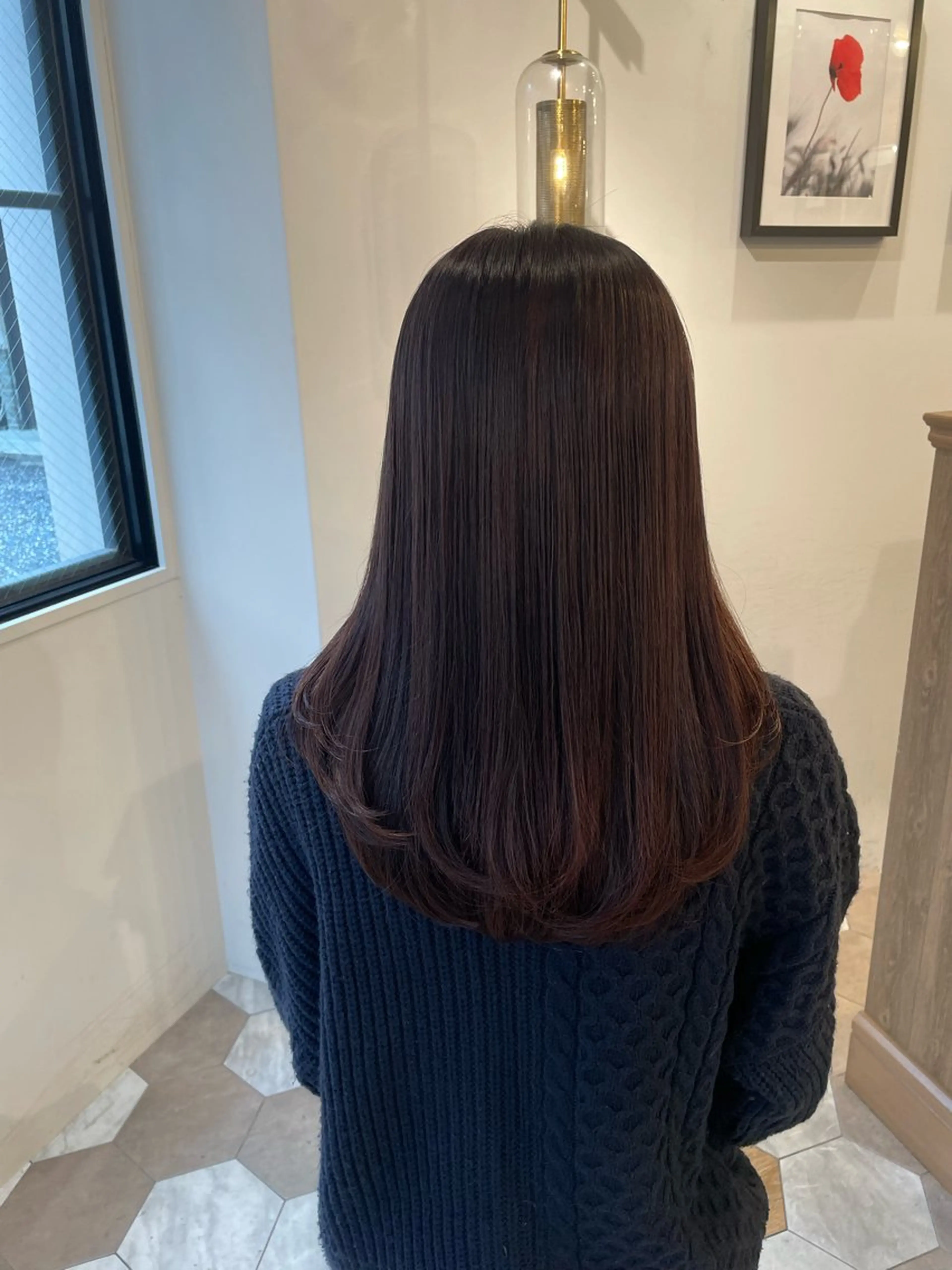 ロング カラー ブラウンカラー ピンクカラー ピンクブラウン カット ヘアカラー トリートメント 顔まわりcut🌿 Hinakoのヘアスタイル