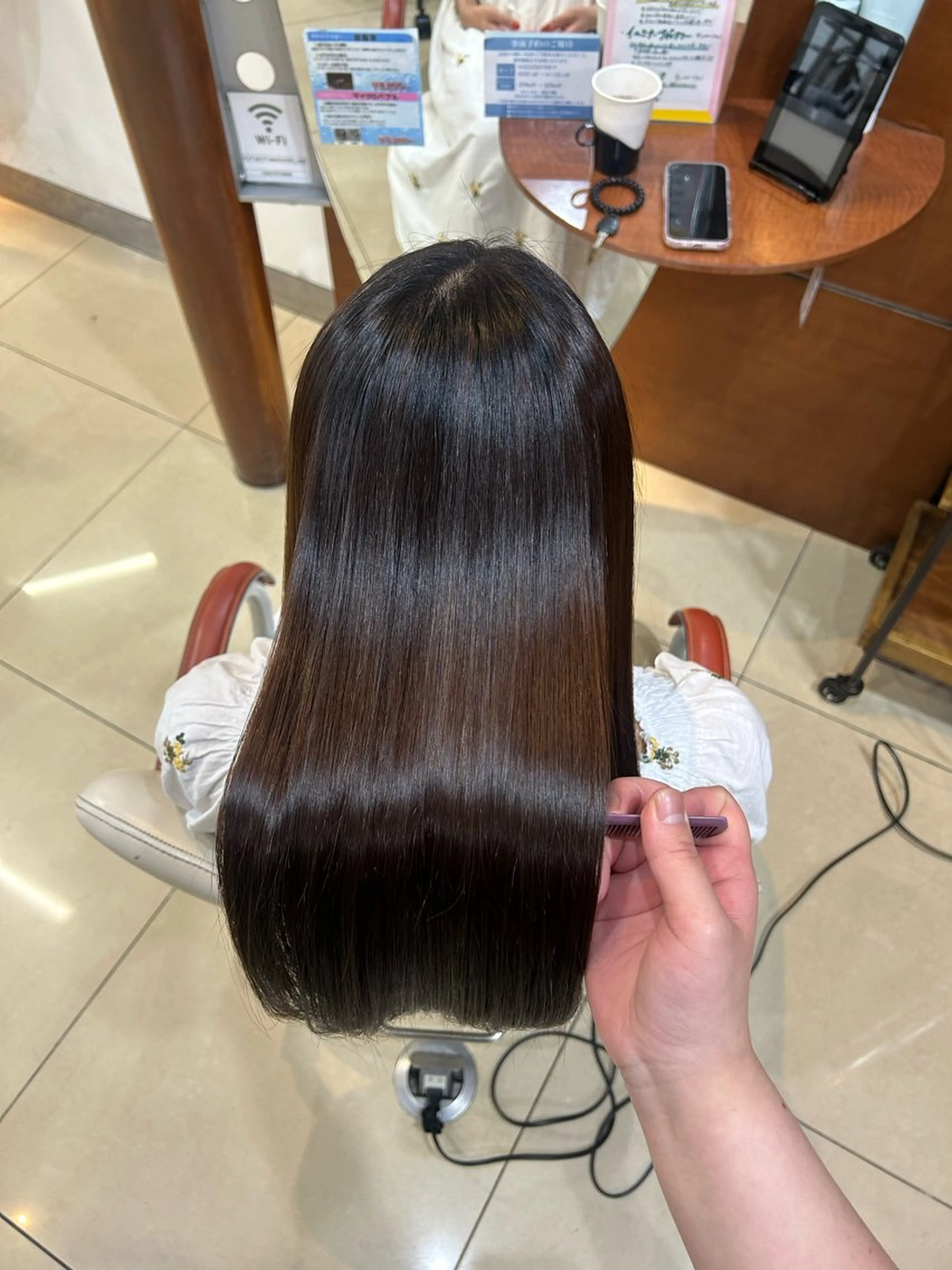 ロング パーマ 縮毛矯正 トリートメント 🦋💜金澤 愛奈💜🦋のヘアスタイル