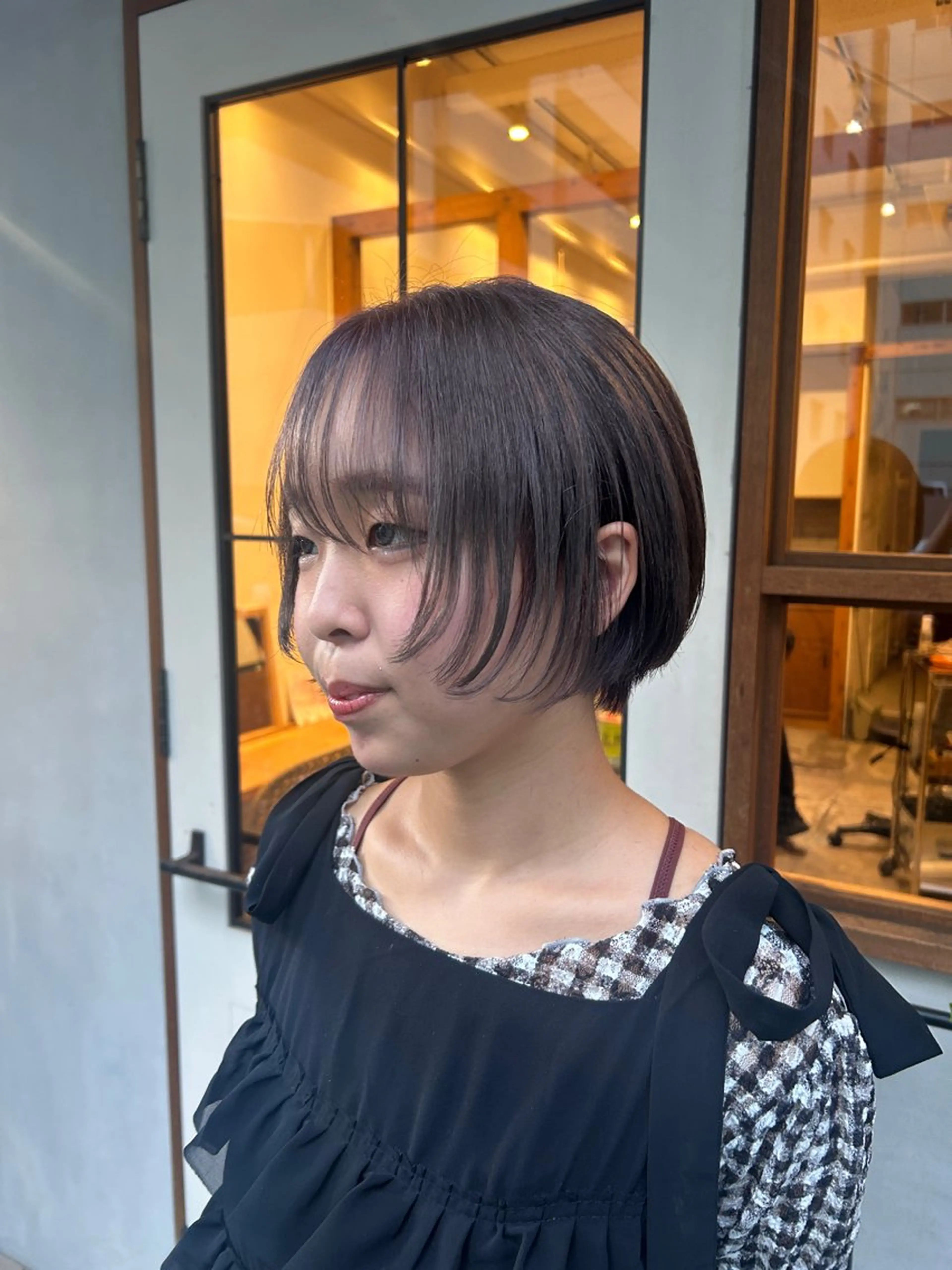 ショート カラー ヘアカラー ENIF ツキのヘアスタイル