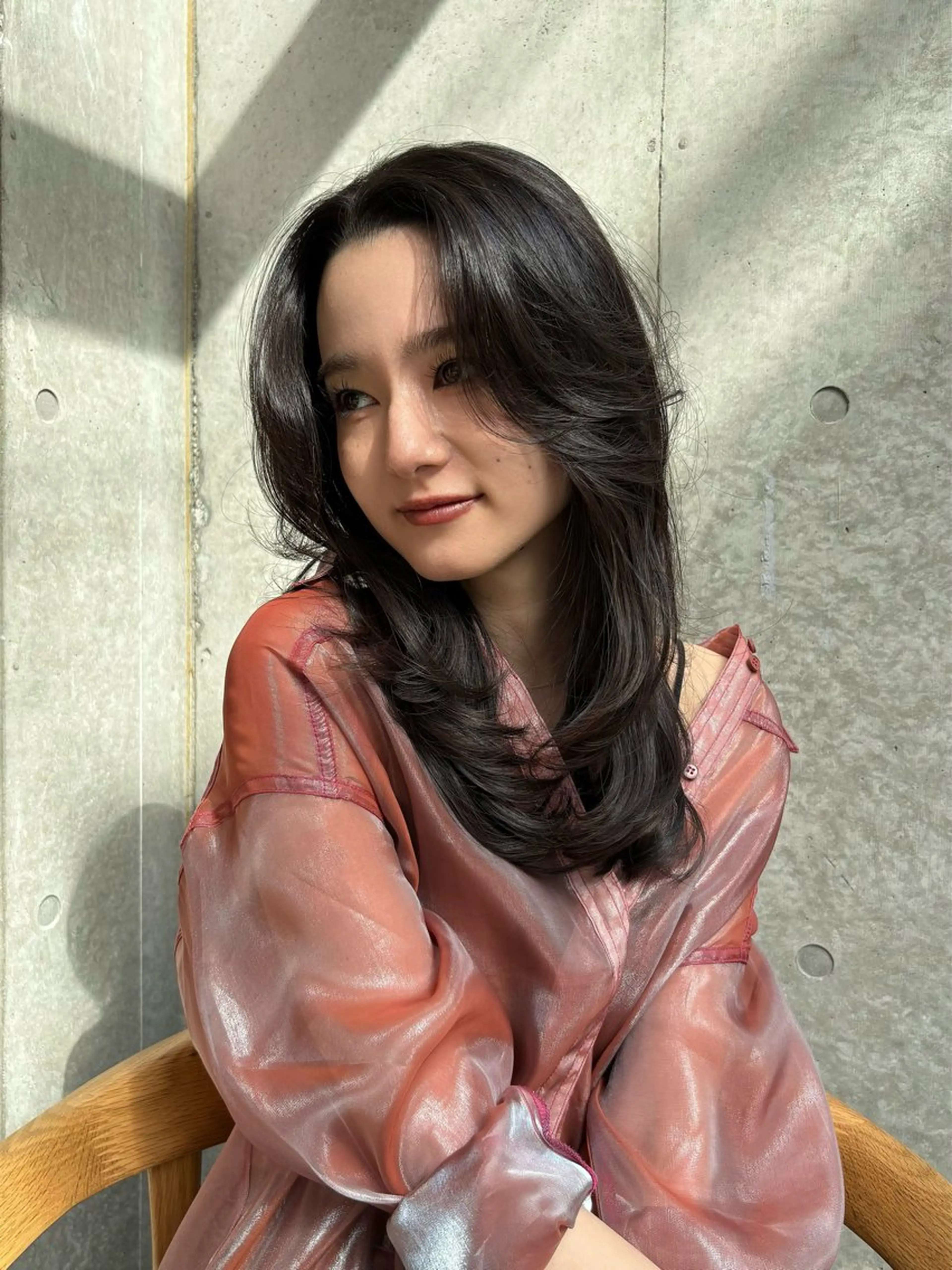 ロング カラー カット ヘアカラー トリートメント レイヤー/柔色 カラー/SAkiのヘアスタイル