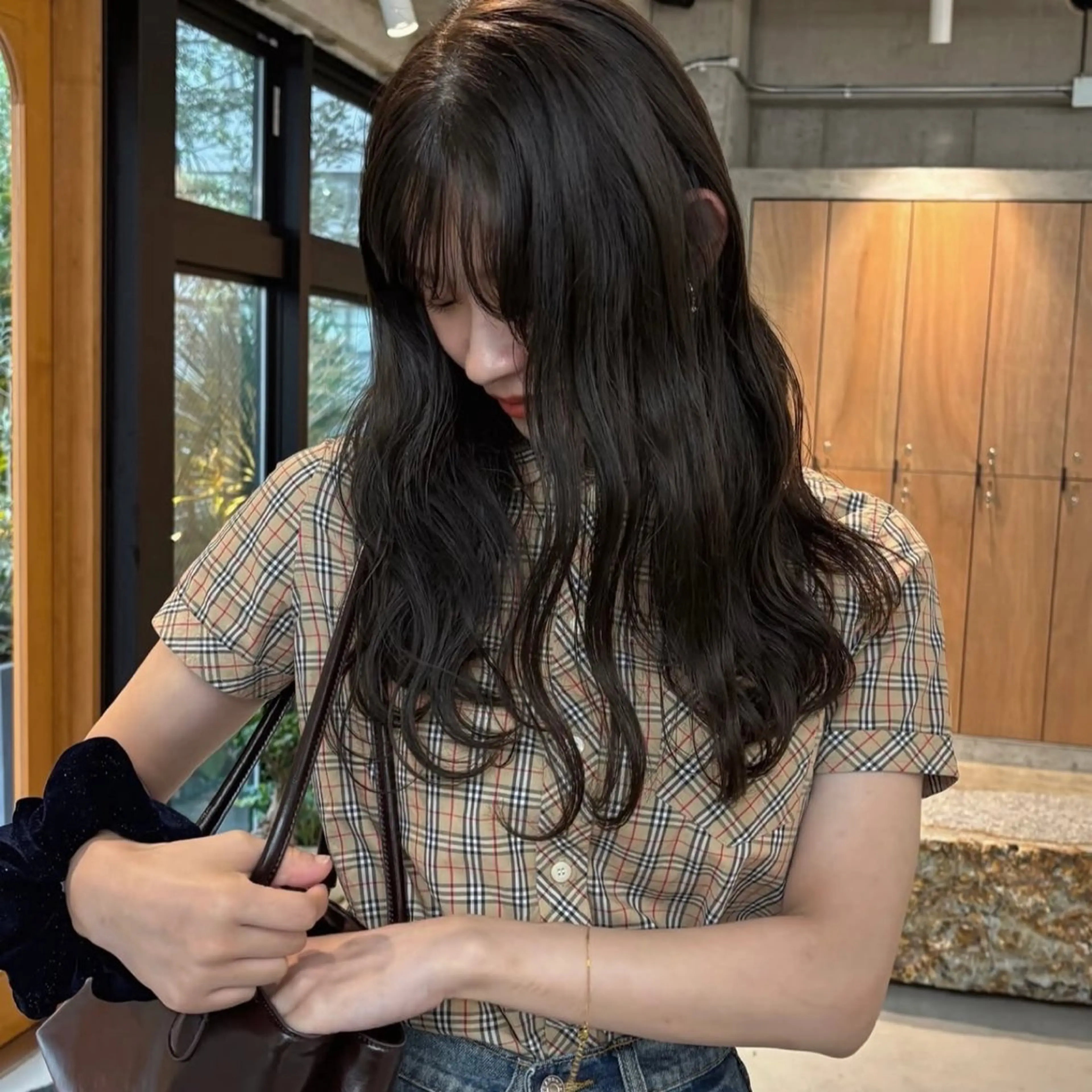 セミロング rina/岐阜/可児 透明感カラーのヘアスタイル