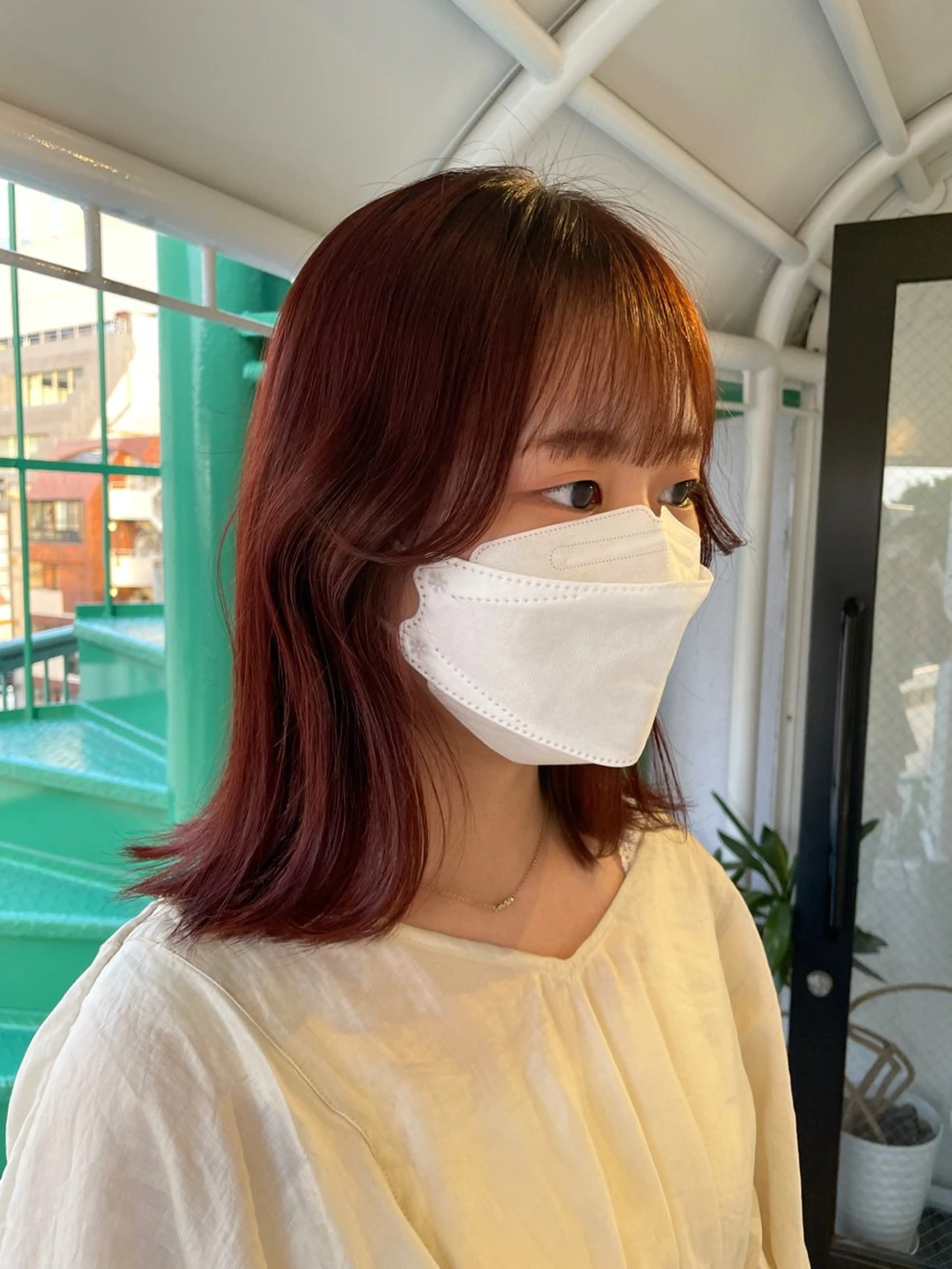ミディアム カラー 🤎髪質改善/カラー ｜鮫島芽依🤎のヘアスタイル