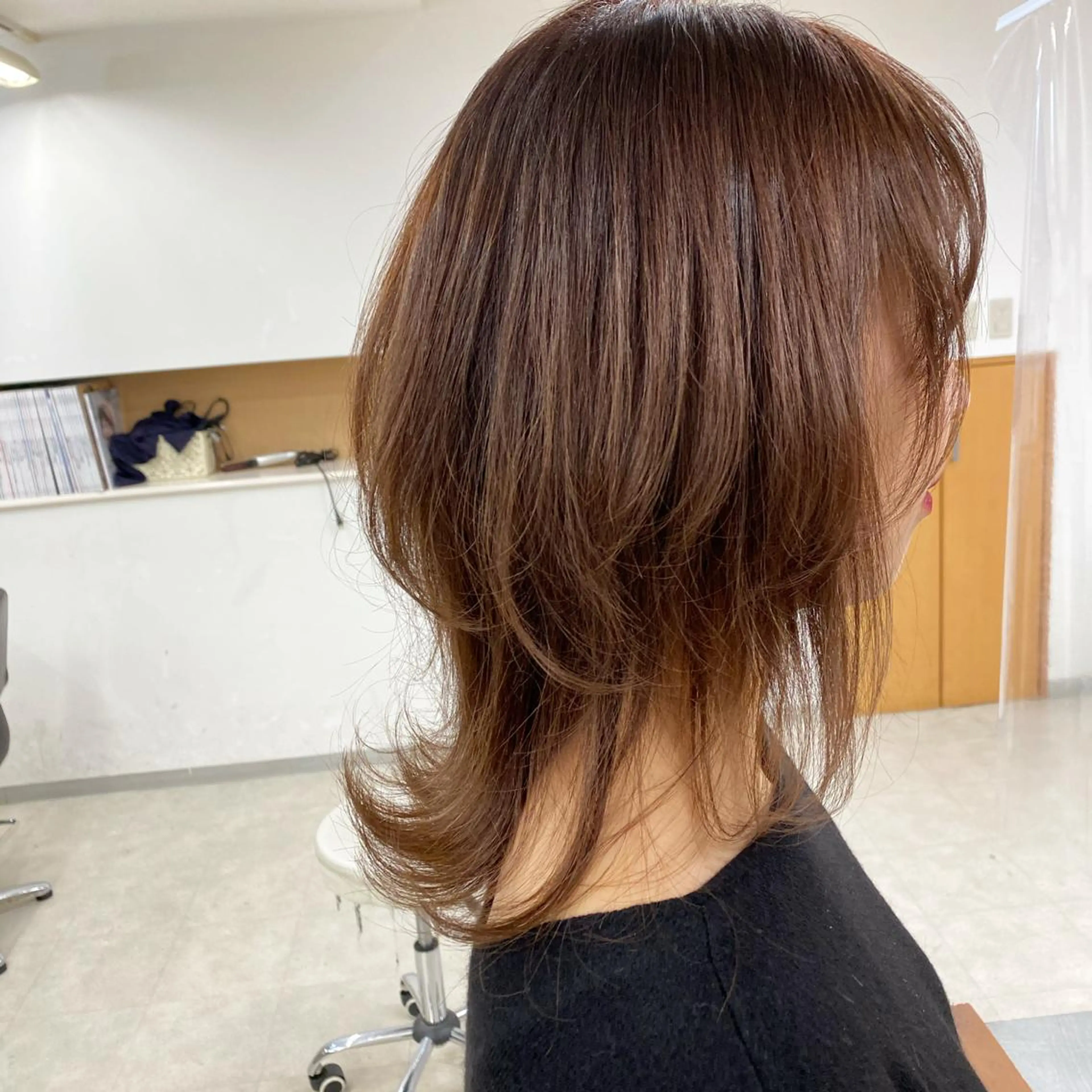 ミディアム カラー ブリーチカラー🫧 森　凪沙のヘアスタイル