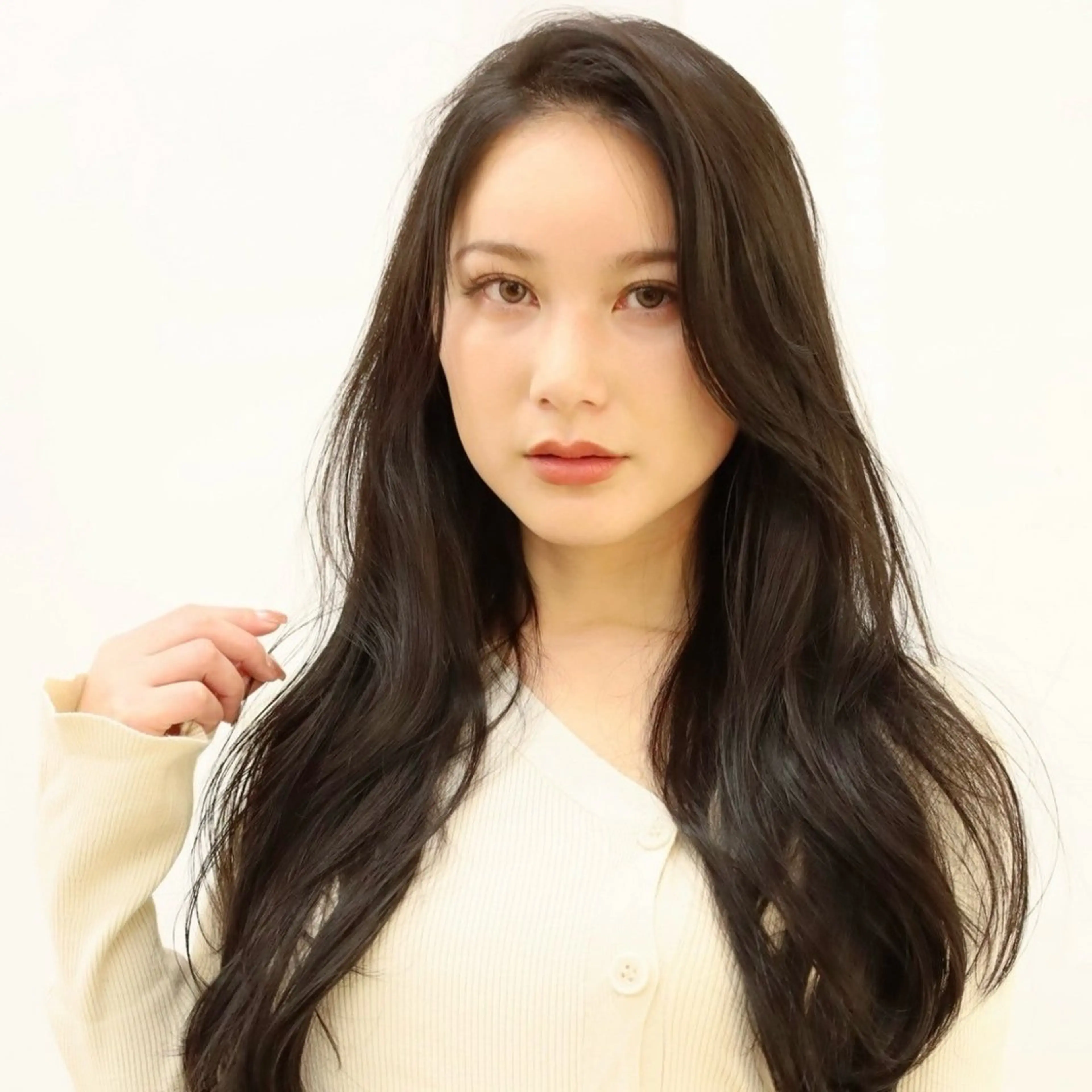 ロング ヘアカラー かさい しゅりのヘアスタイル
