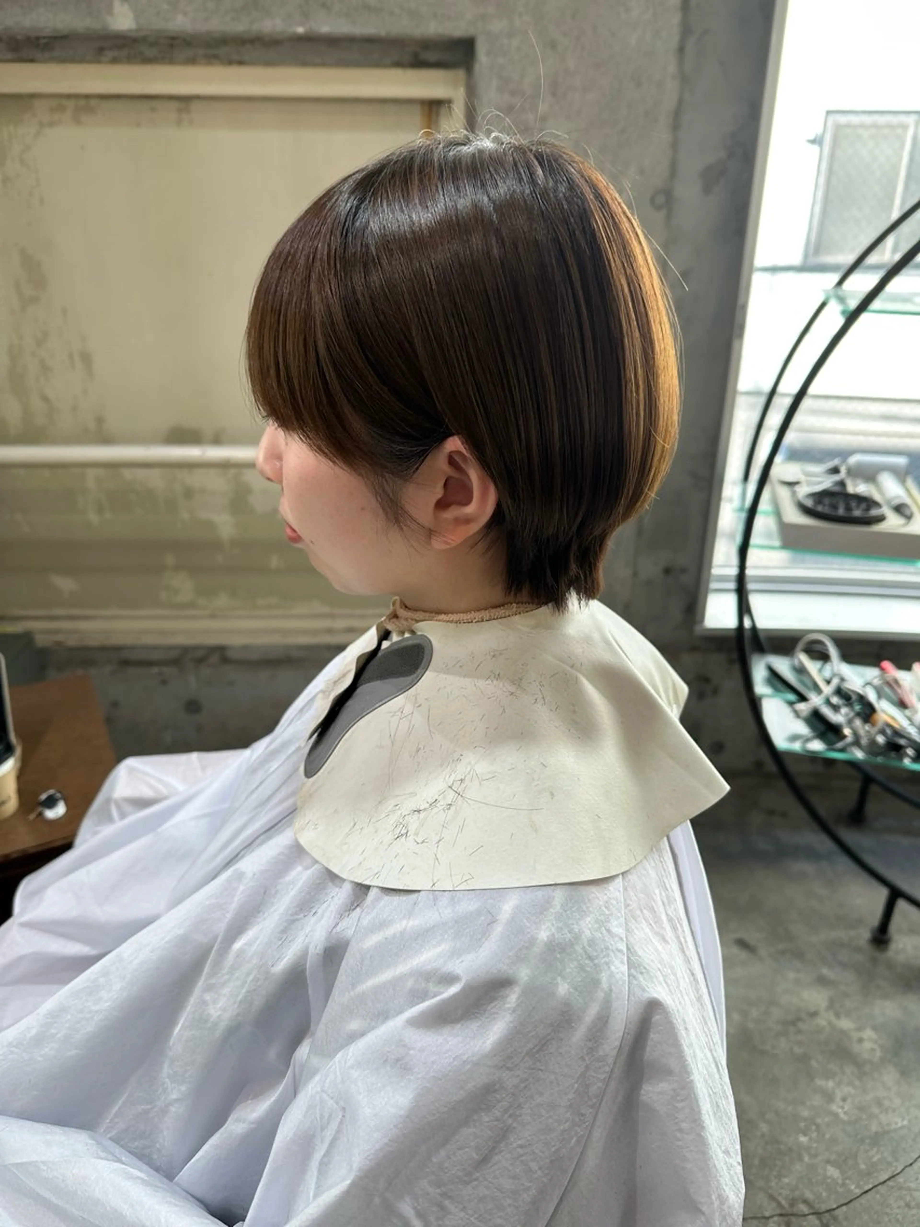 ショート 🔥コテ巻き風 ボブパーマ🔥のヘアスタイル