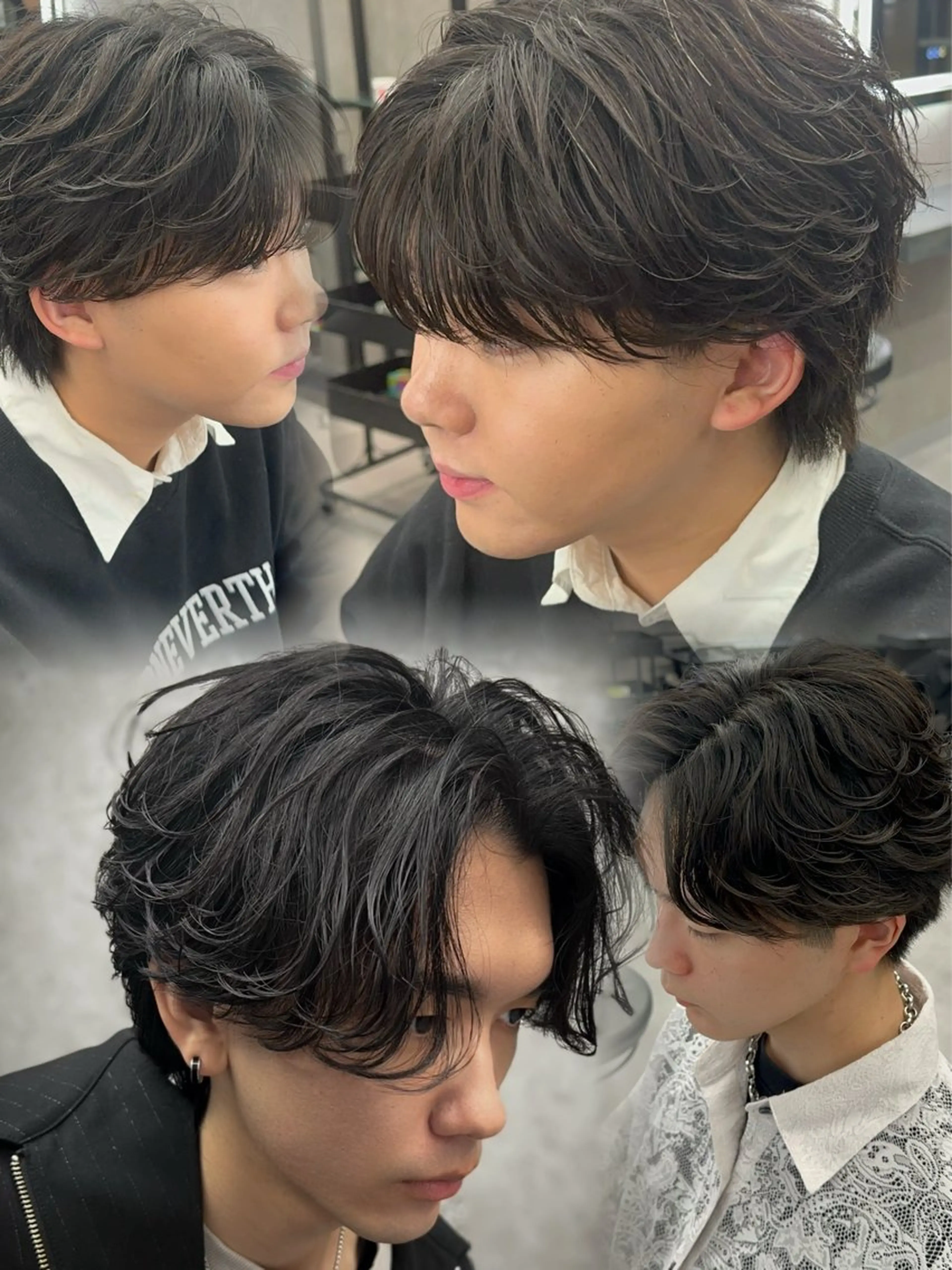 カラー パーマ メンズ フェザーパーマ メンズパーマ カット パーマ 札幌美容室 /光👑のヘアスタイル