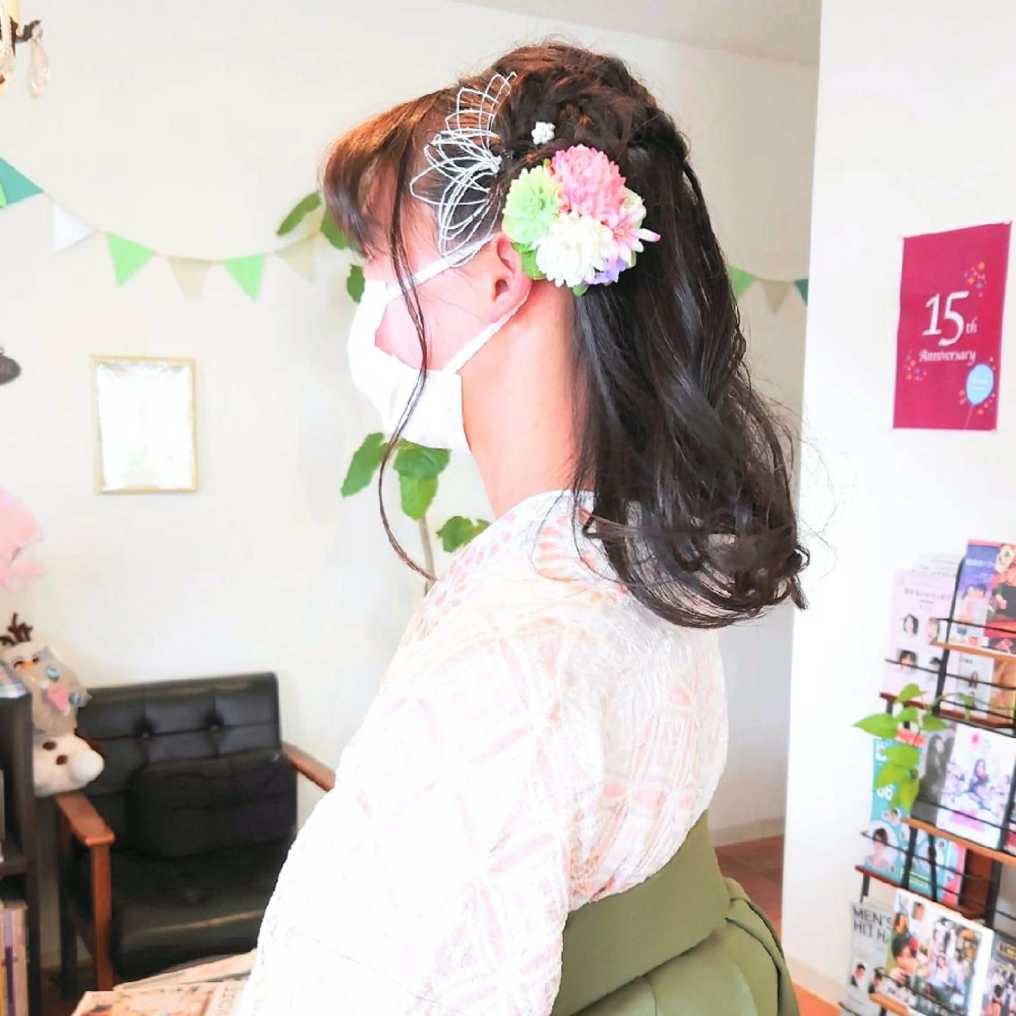 ㊗️卒業式・入学式限定🎀袴・訪問着の着付❲ヘアセット込❳◇早朝、着物の種類、髪型での料金変動あり◀️要相談⭐の写真