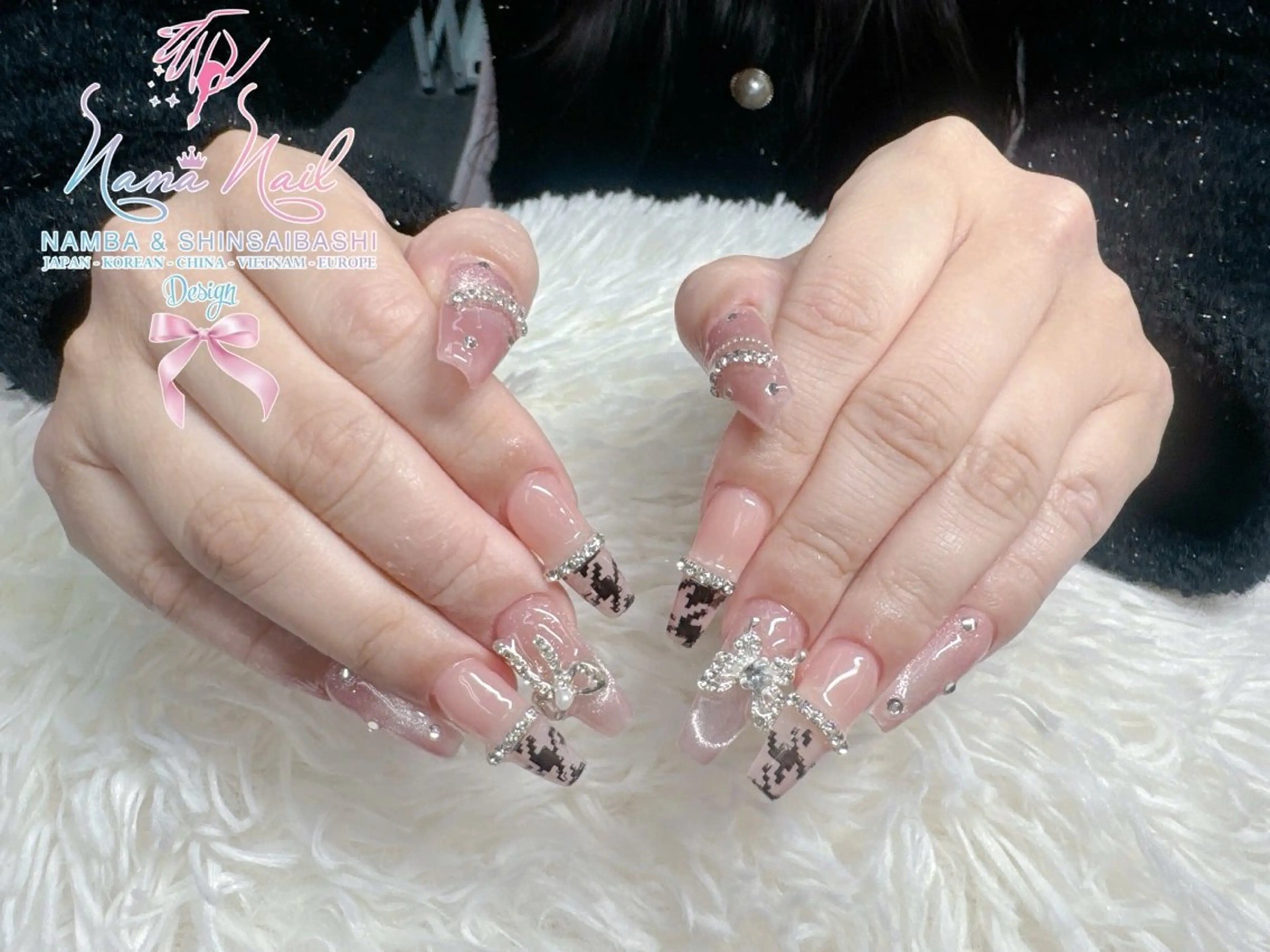 ネイル チークネイル 桜ネイル フラッシュネイル フットネイル ジェルネイル ハンドネイル 79LINA NAIL 心斎橋店所属・リナネイル アメ村心斎橋店のネイルデザイン