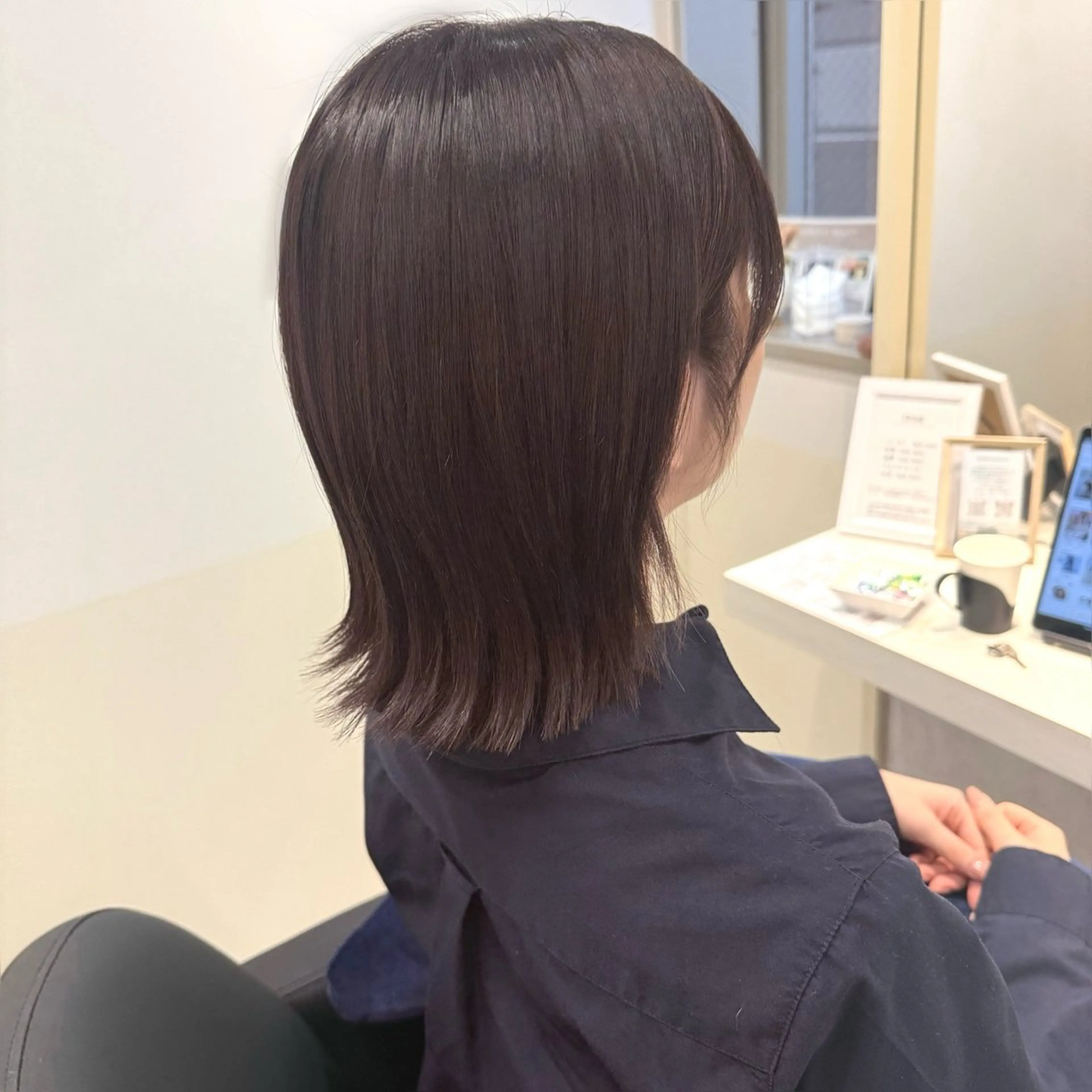 ミディアム カラー ブリーチ 透明感カラー ダブルカラー ラベンダーカラー ブリーチなしカラー ヘアカラー トリートメント 半個室サロン/透明感 /艶髪♡岸上 温♡のヘアスタイル