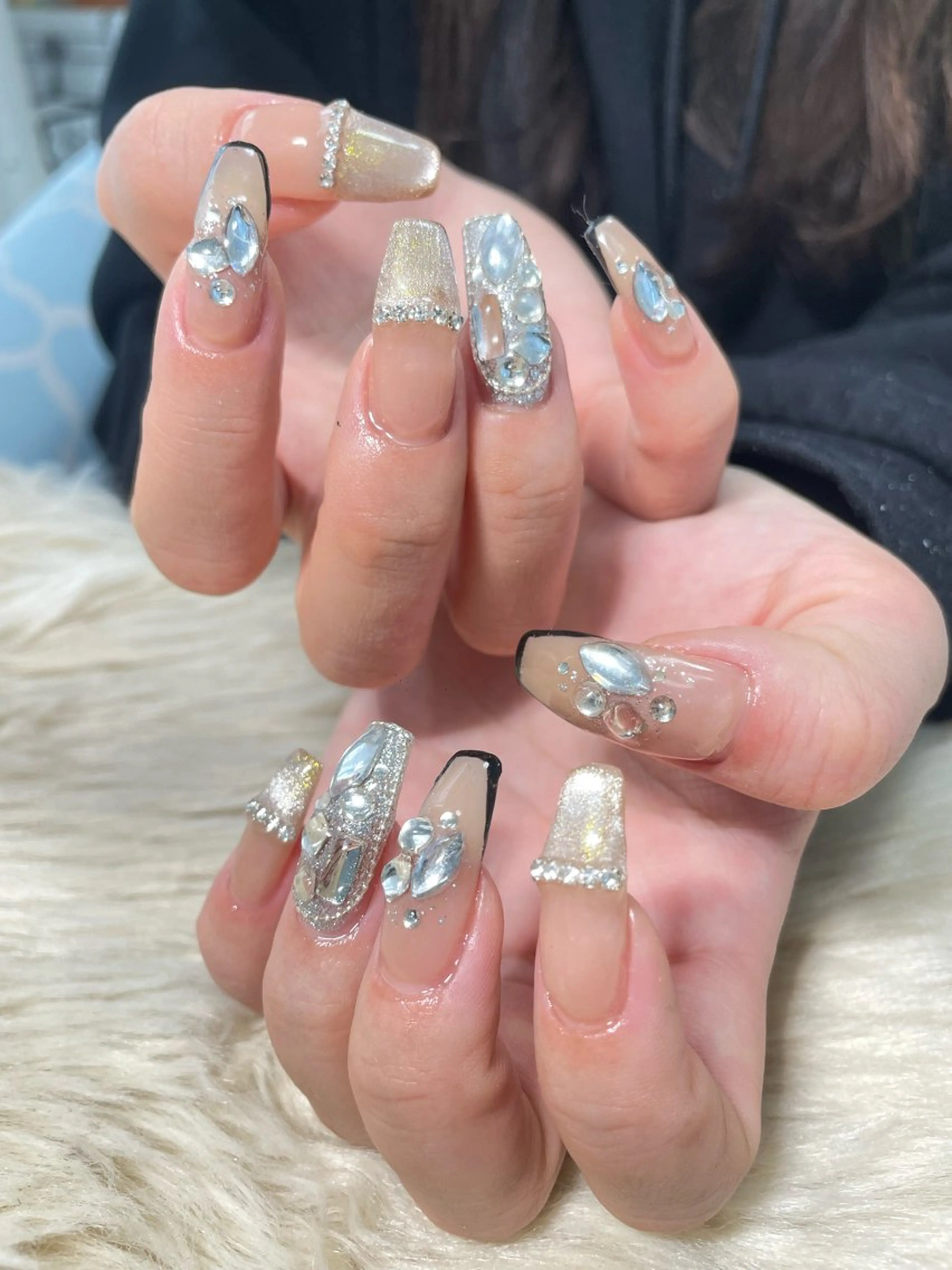 ネイル マグネットネイル はるひな ねいるのネイルデザイン