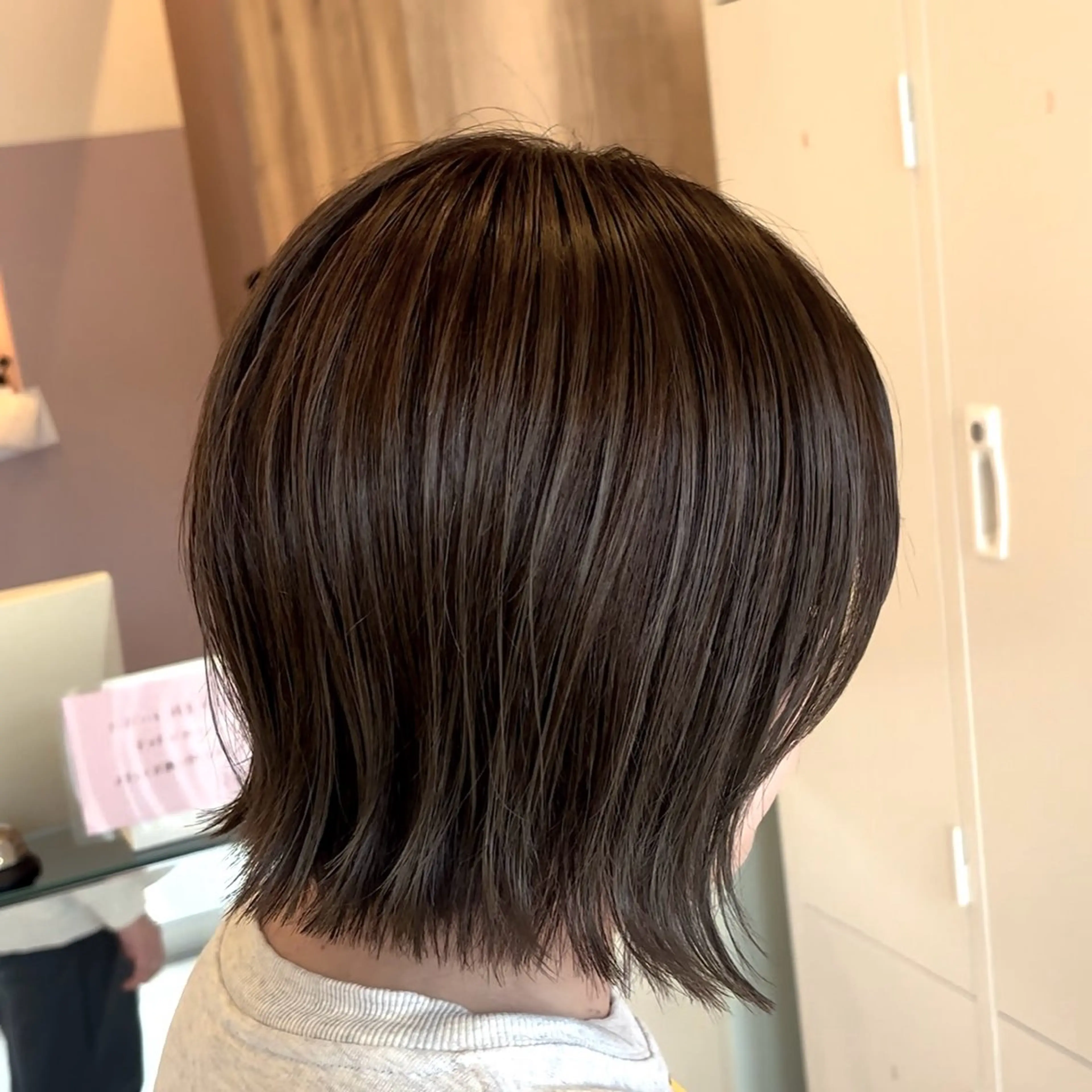 ショート カラー アッシュ ボブ 外ハネヘア レイヤー/ショート /Yutaのヘアスタイル