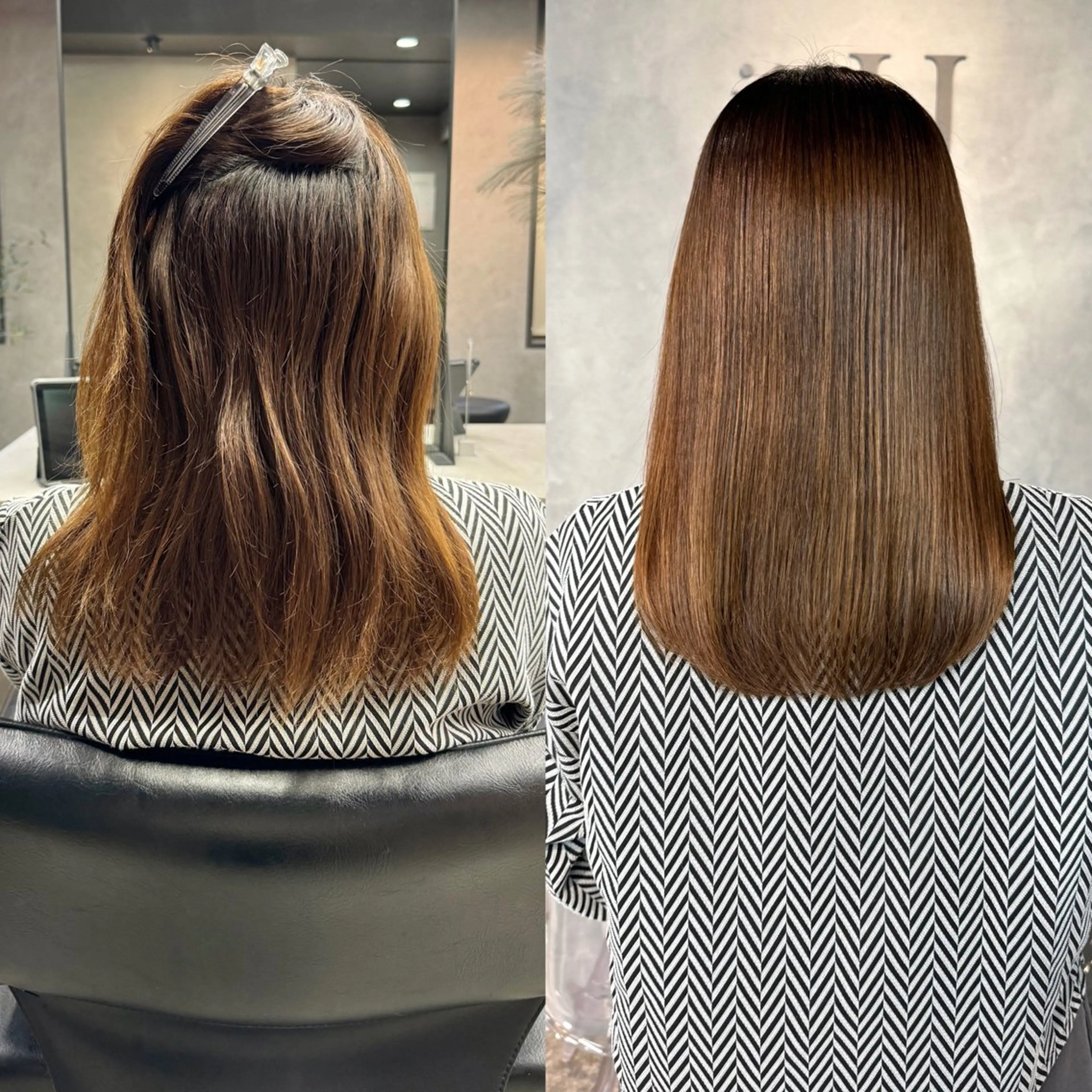 セミロング カット 縮毛矯正 トリートメント 髪質改善/艶髪 MINAMIのヘアスタイル