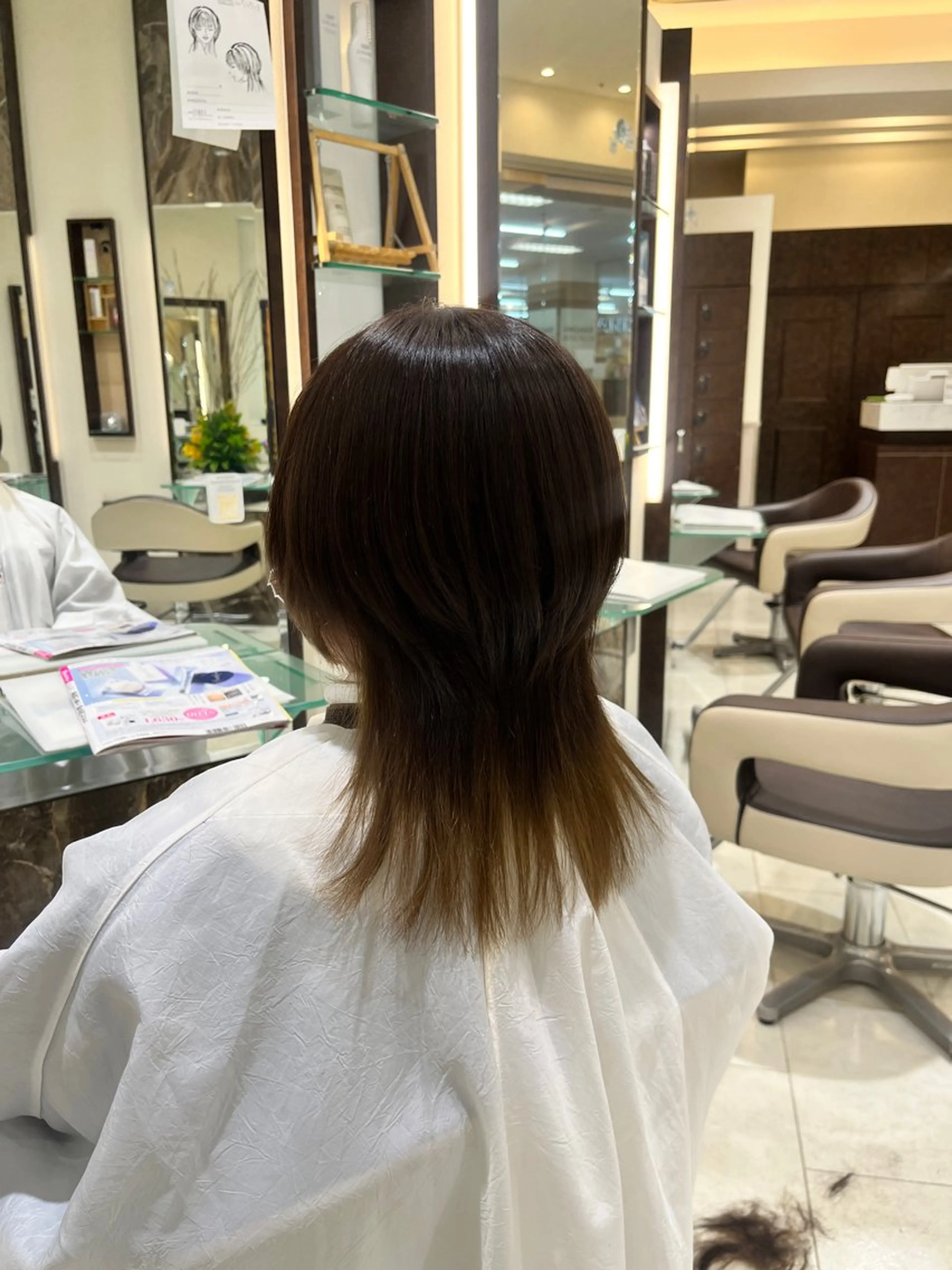 ミディアム くびれヘア ウルフカット くぼたひより /モデル様募集中のヘアスタイル