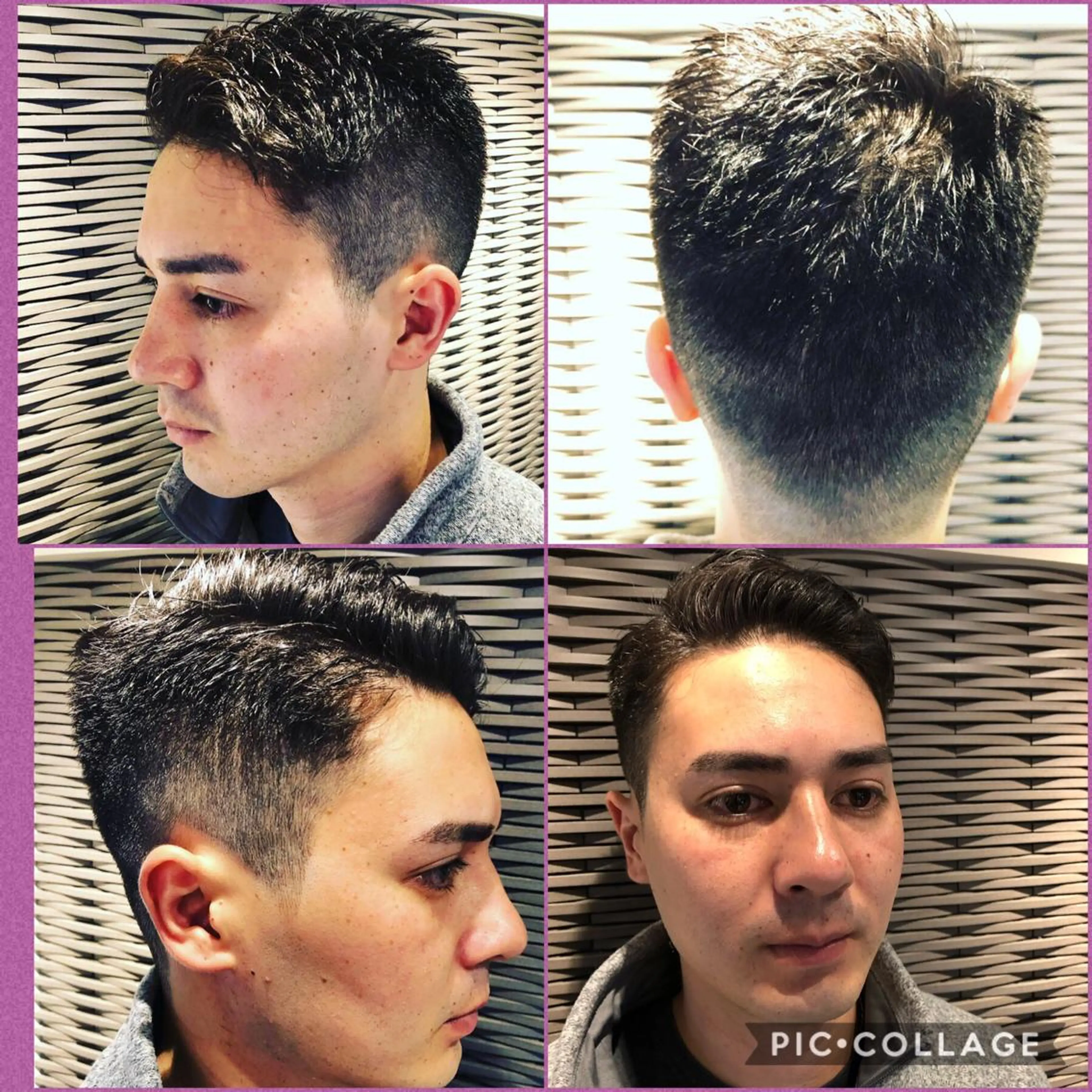 ミディアム メンズ 七三 外国人風カラー メンズ特化美容師 井上大輔のヘアスタイル