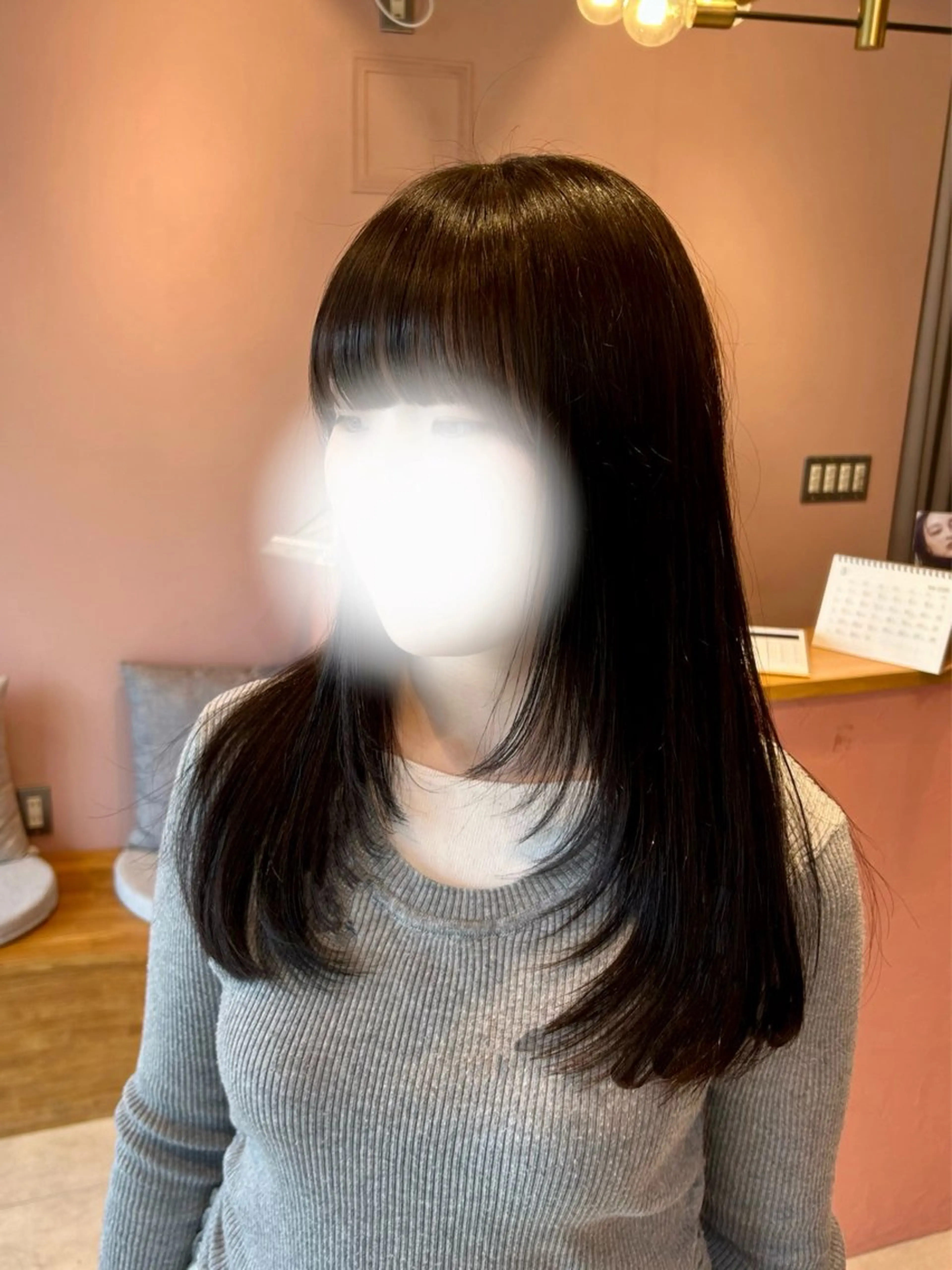 ロング 韓国風ヘア トリートメント ·.⟡ 福田 彩乃 透明感カラー🪄🩵のヘアスタイル