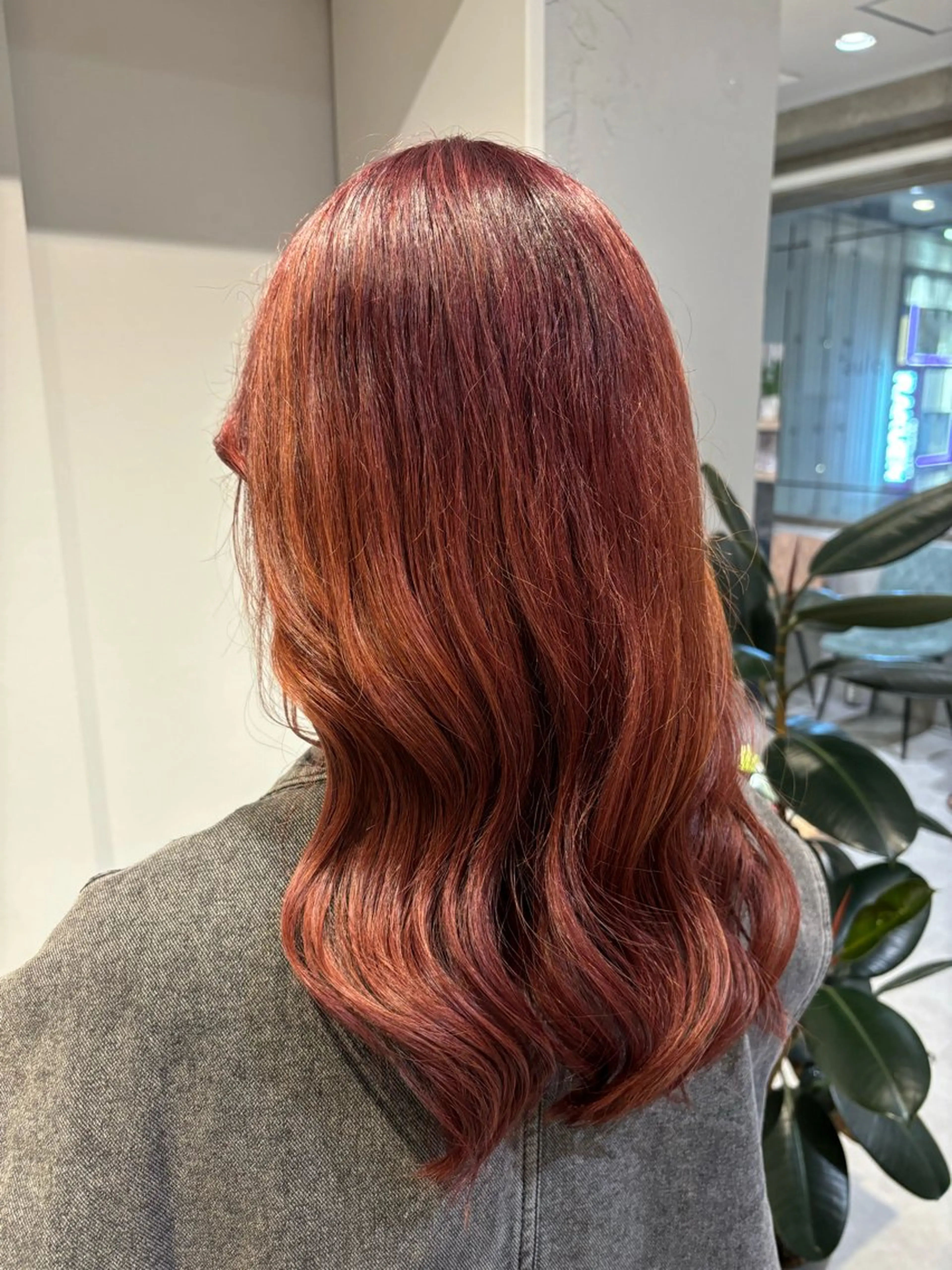 ロング ヘアアレンジ ヘアカラー りあの🎀 /暖色カラー🍒のヘアスタイル