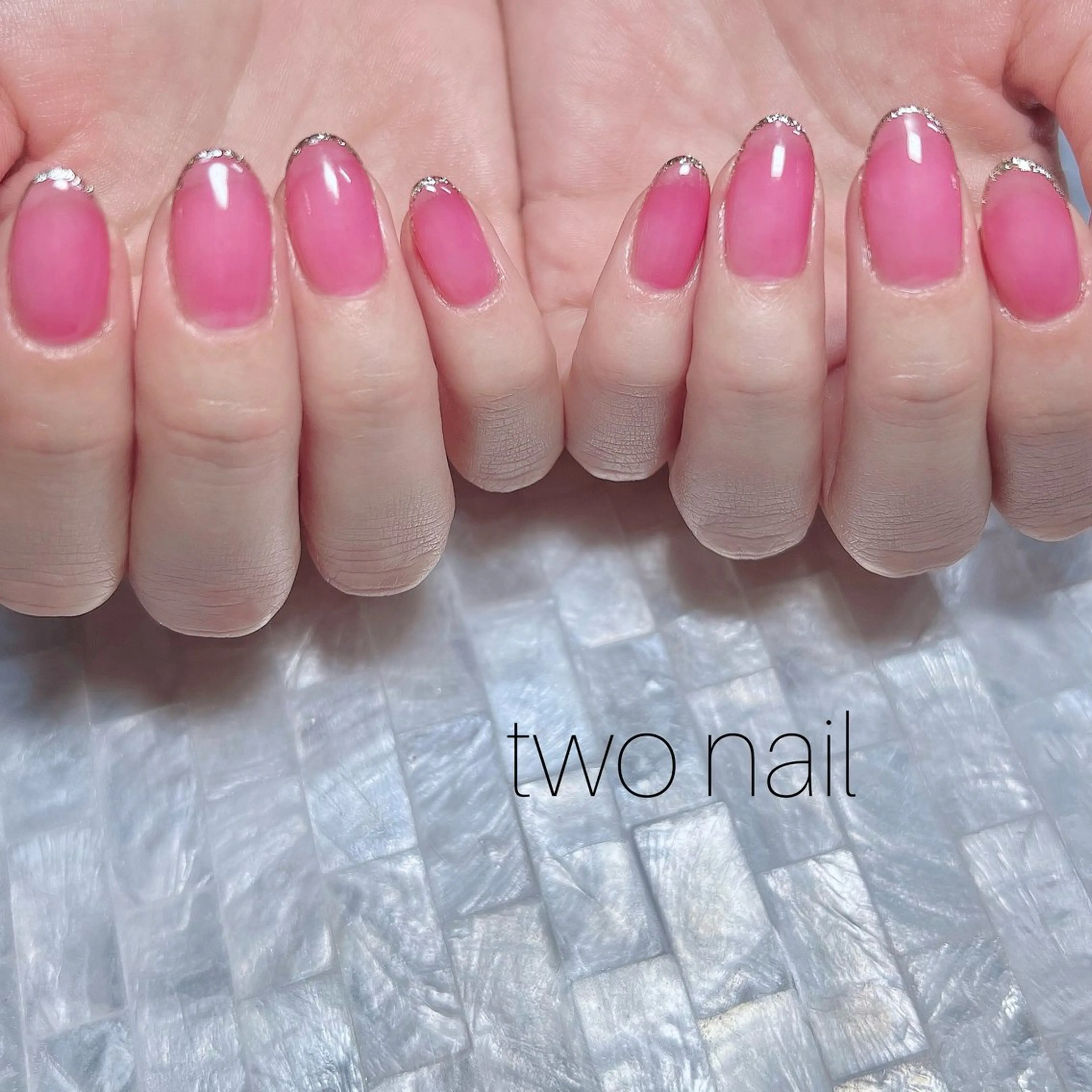 ネイル アートネイル ネイルチップ ホワイト ハンドネイル two nailのネイルデザイン