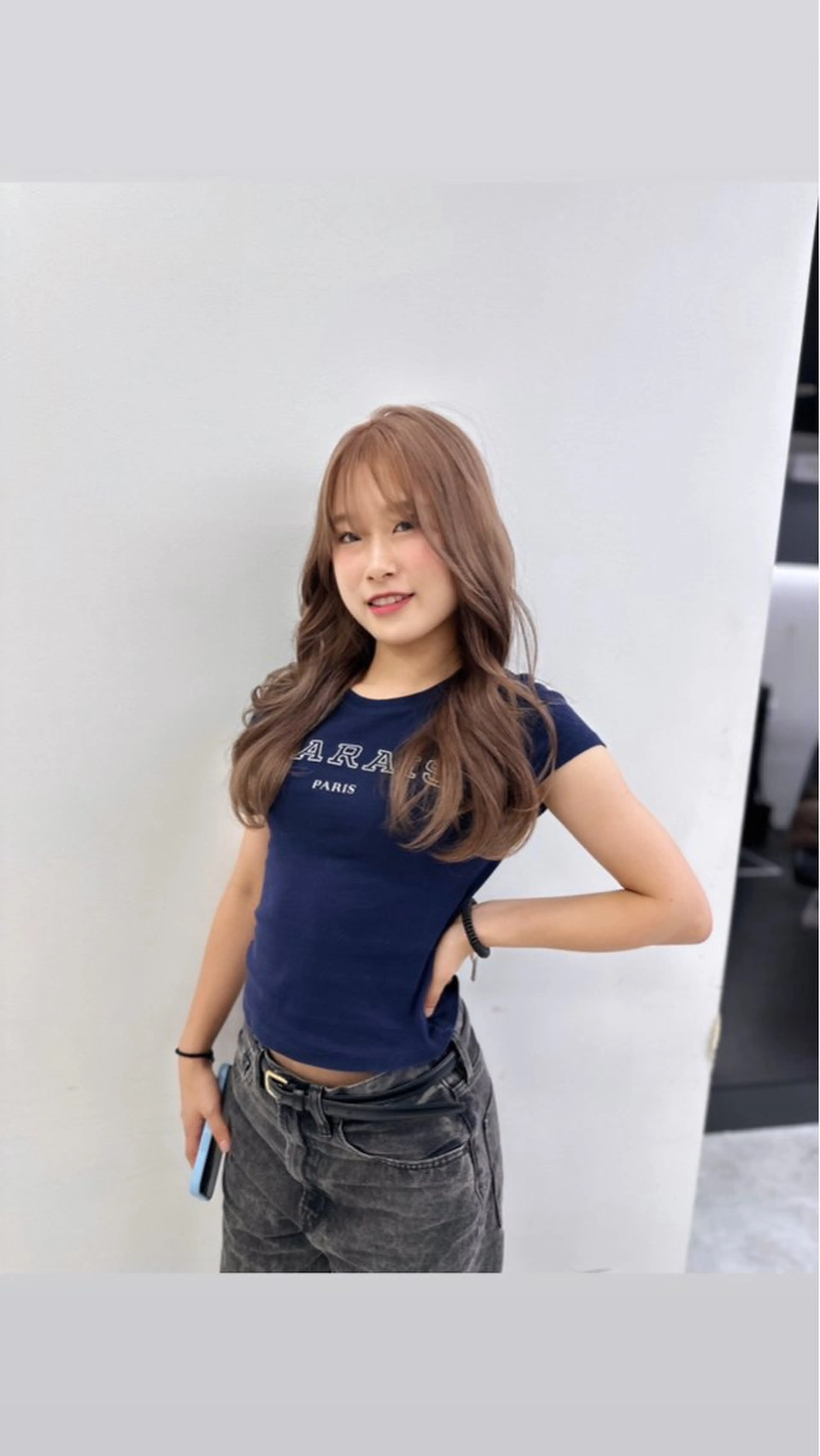 ロング カラー パーマ ヘアアレンジ メンズ キッズ ♥️韓国ヘア レイヤー♥️ゆりのヘアスタイル