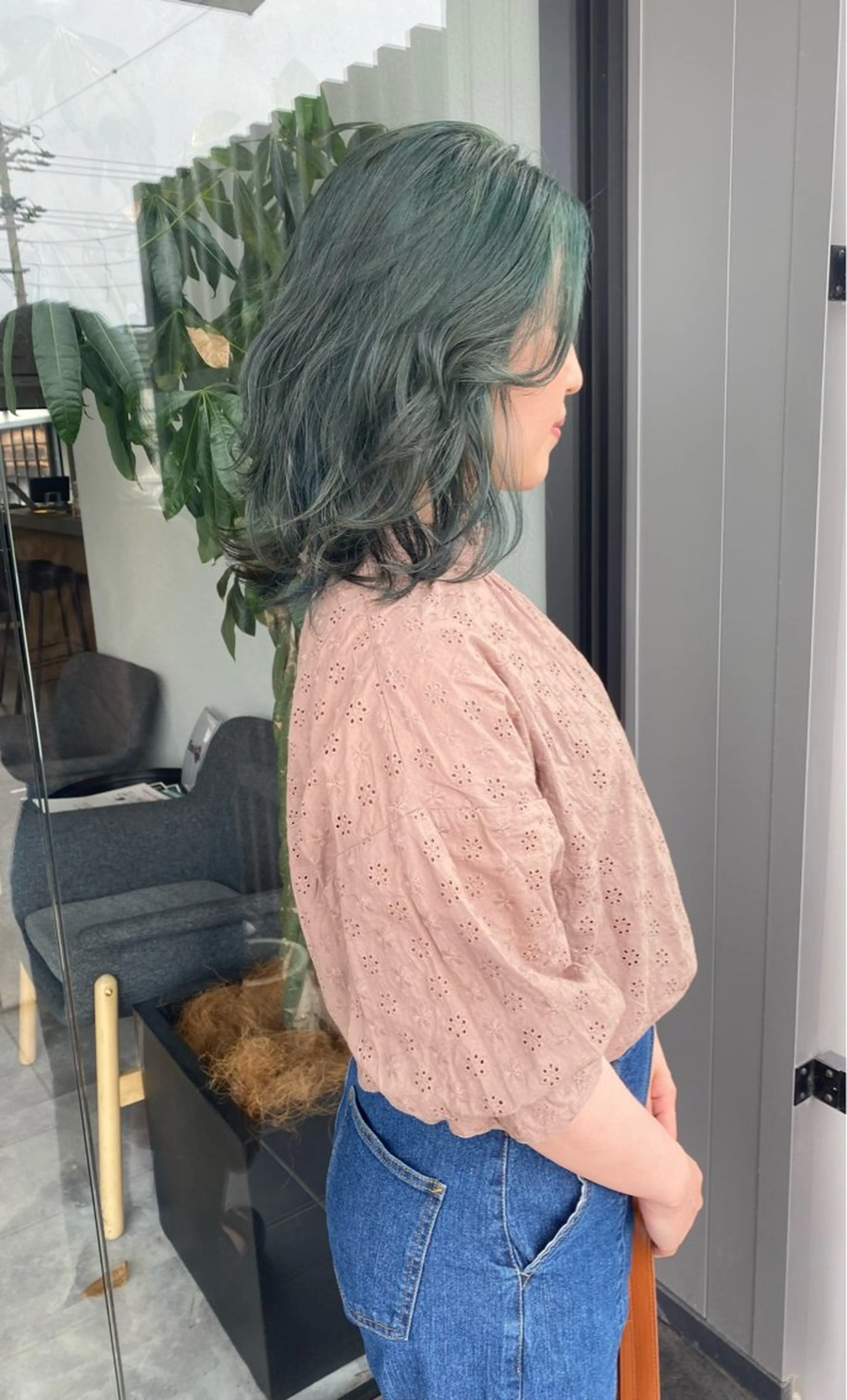 ミディアム カット ヘアカラー トリートメント 山﨑 大暉【ダブルカラー】のヘアスタイル