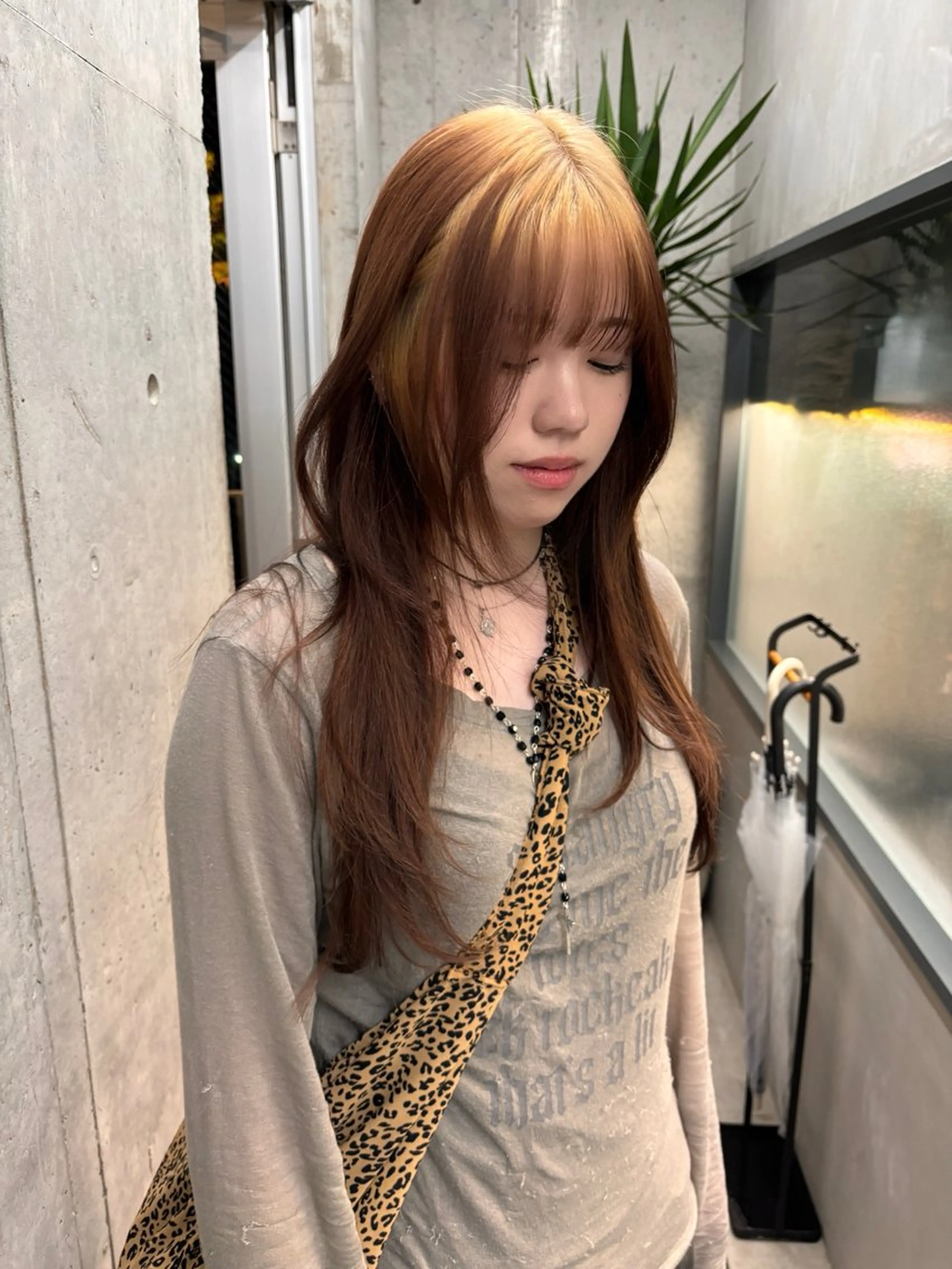 ロング カラー デザインカラー yuuna/ ハッシュカット🎀のヘアスタイル