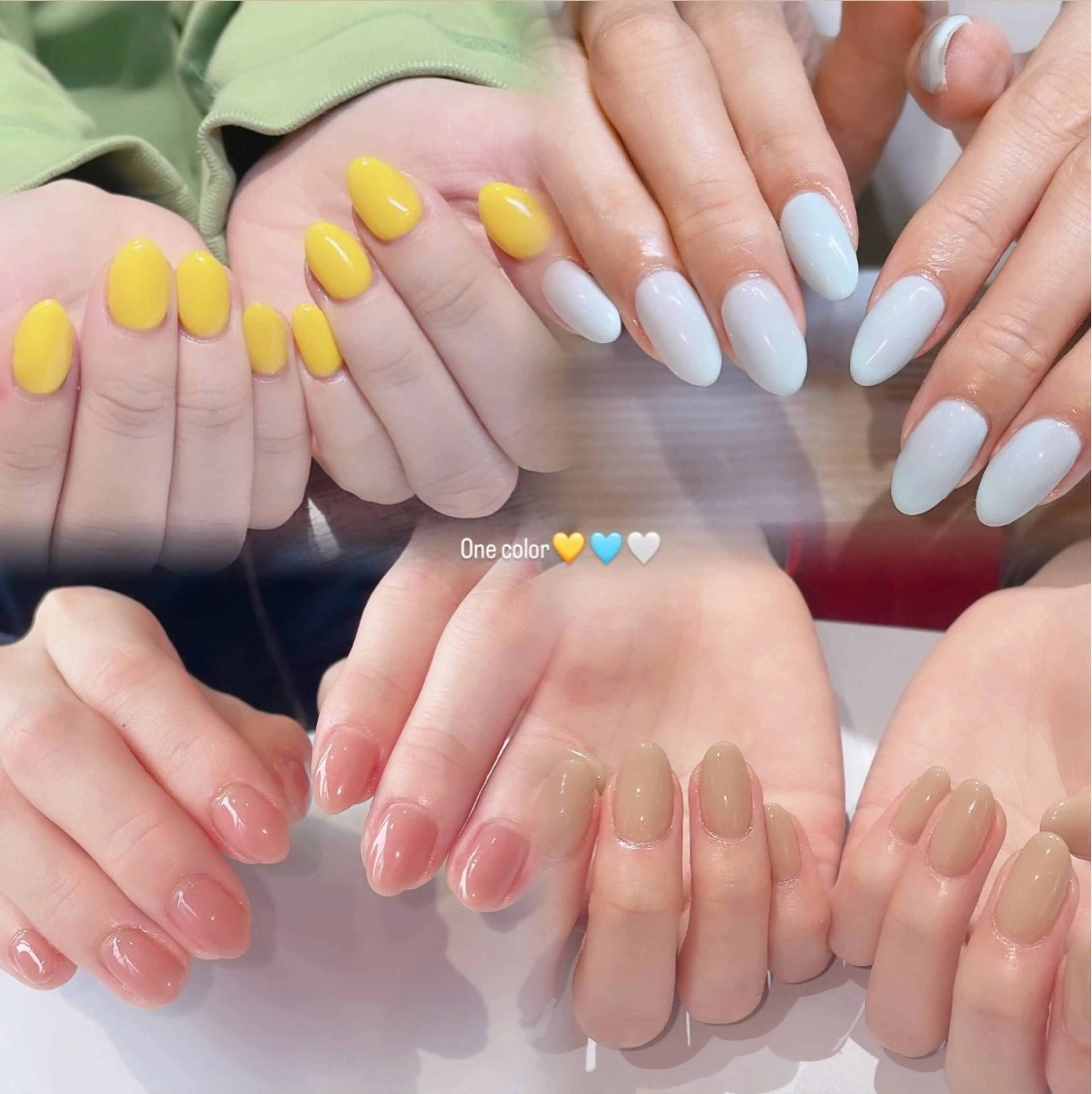 ネイル ワンカラーネイル 星 希乃歌のネイルデザイン