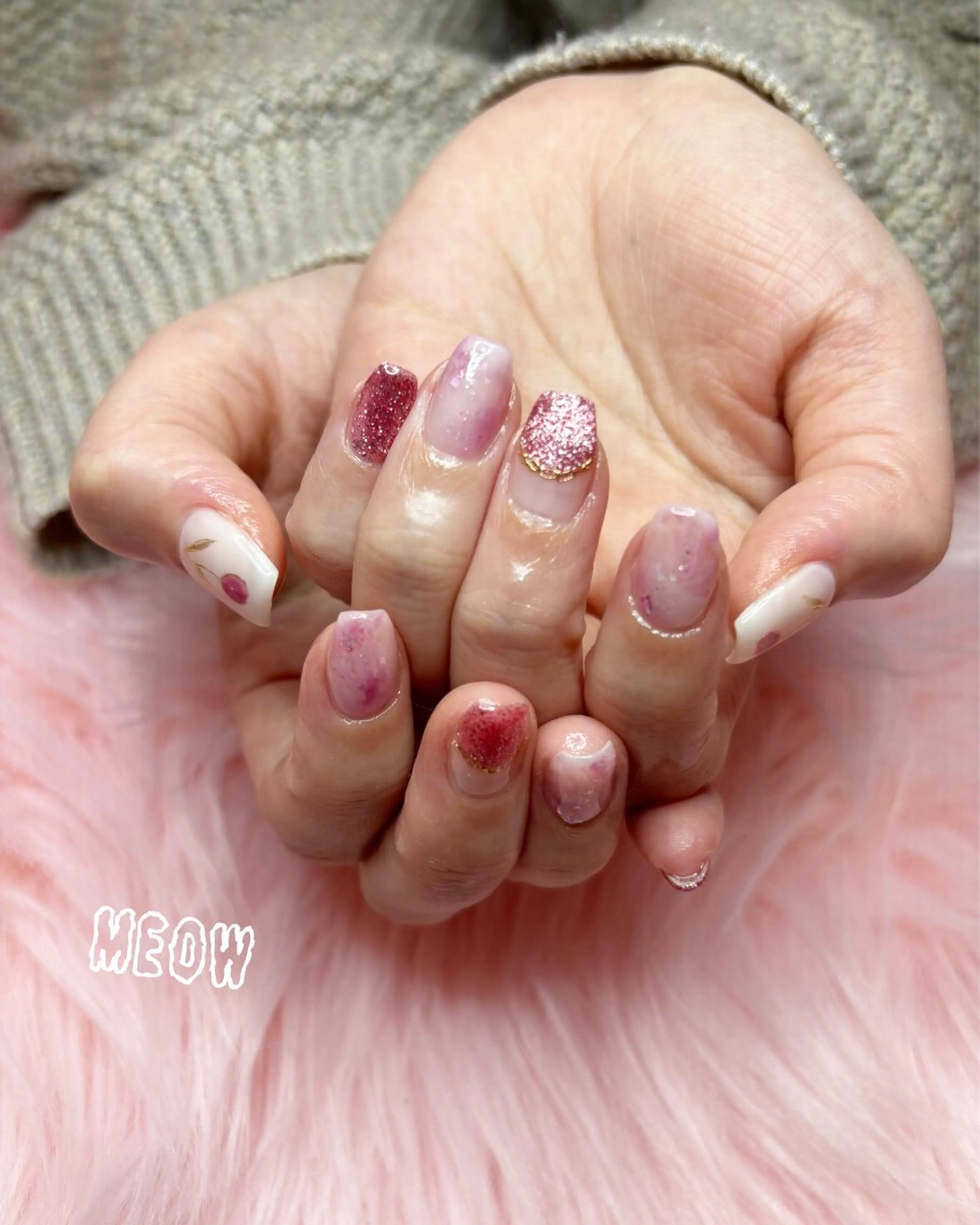 ネイル ハンドネイル BodyDesignSalonEene.所属・MEOW RANのネイルデザイン