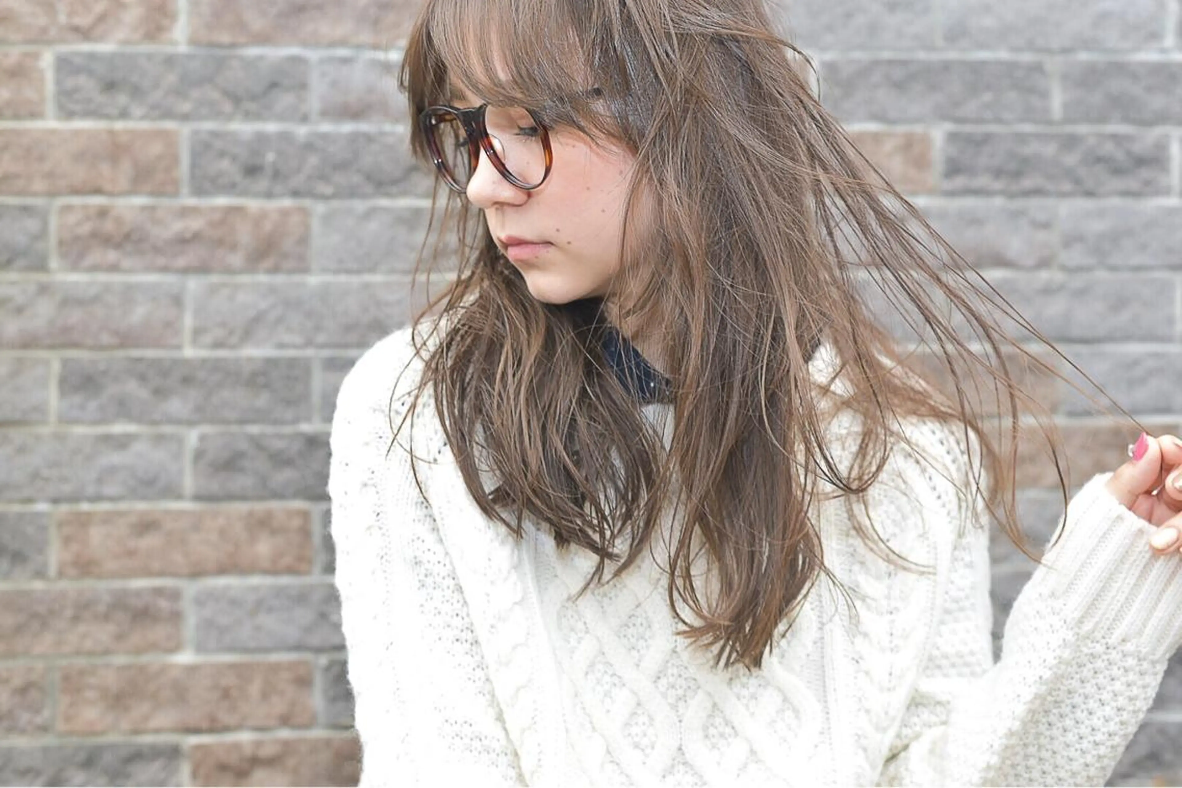 ミディアム セミロング ロング カラー パーマ 外国人風カラー 透明感カラー× レイヤーカット✨高梨のヘアスタイル