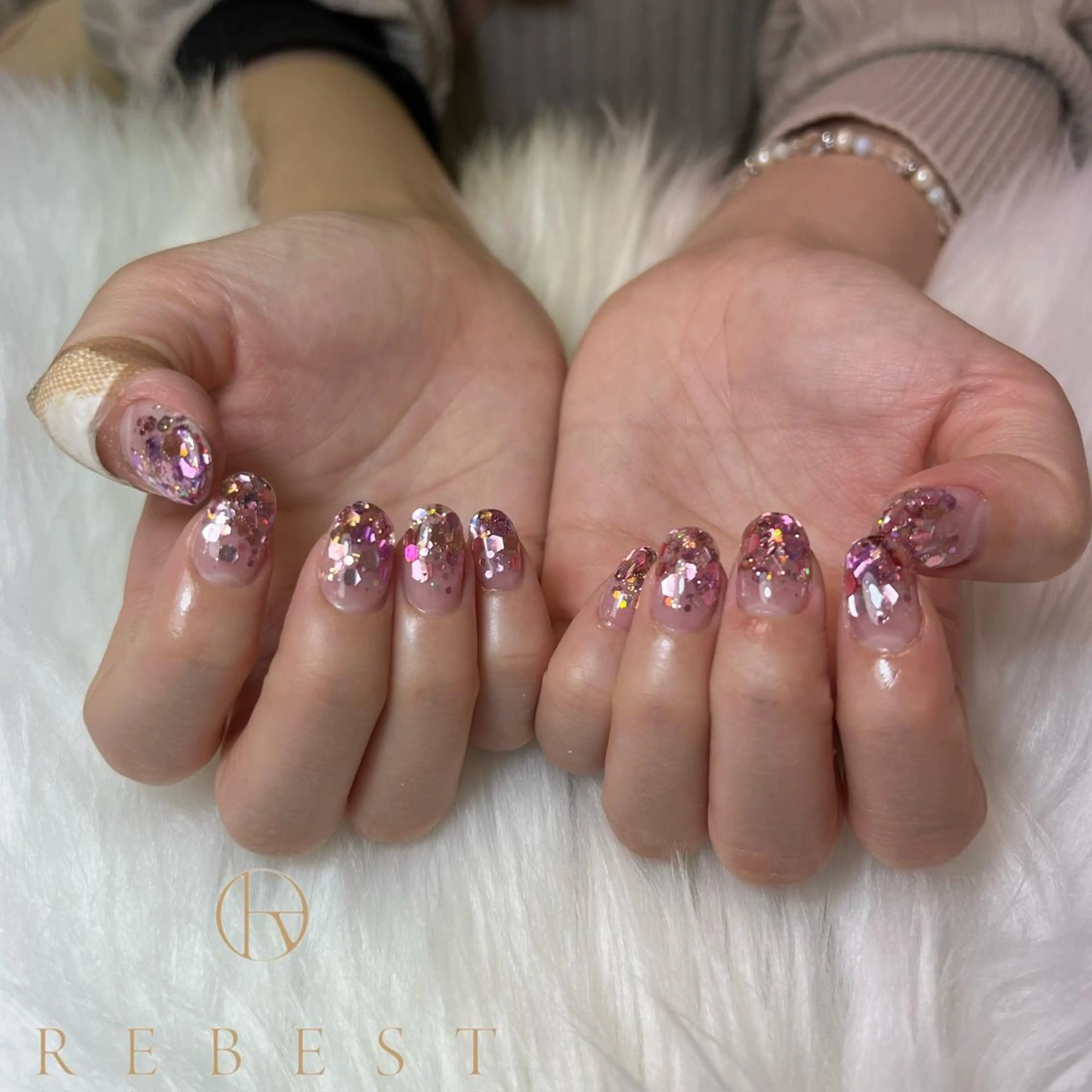 ネイル REBEST京橋 🦋Curumiのネイルデザイン