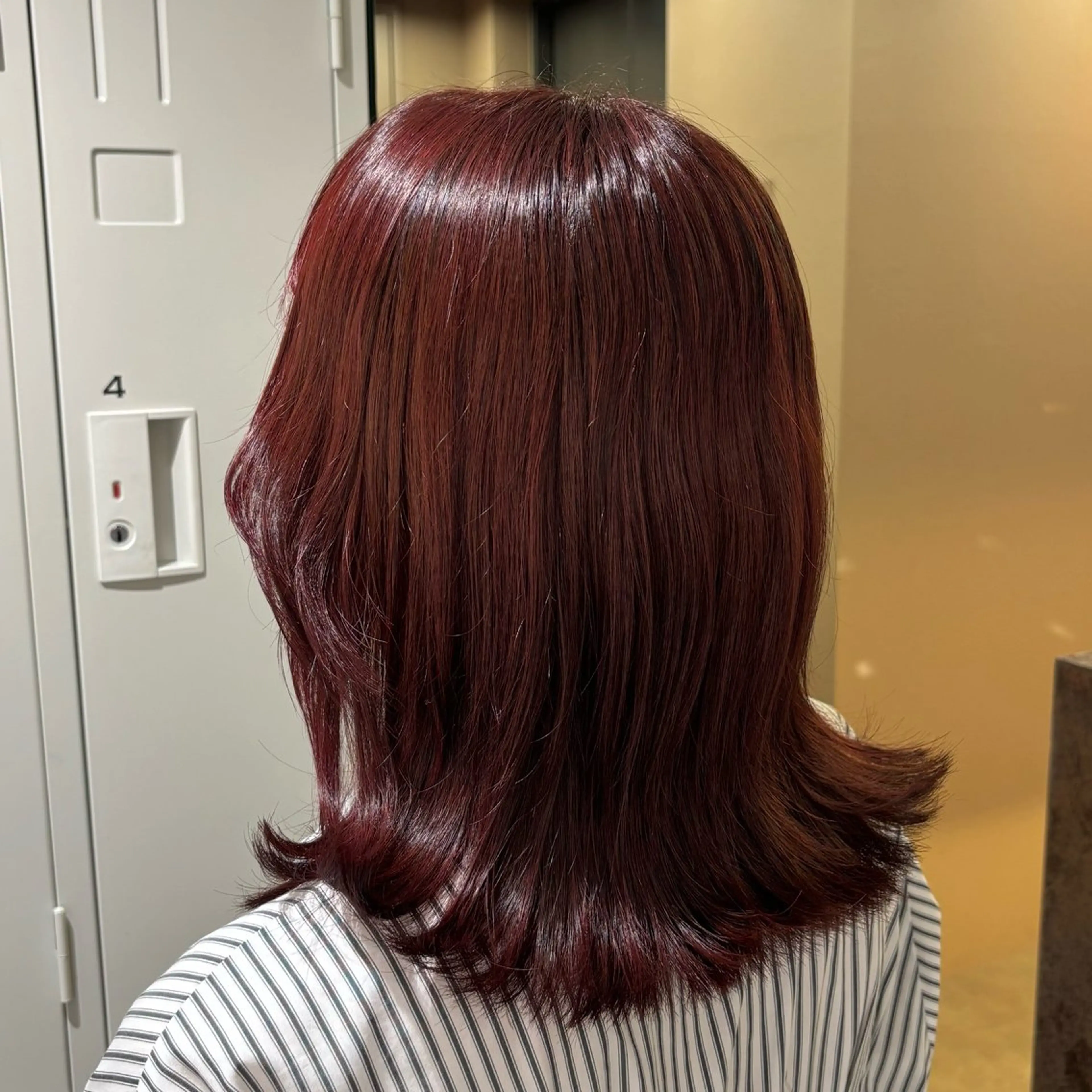 ミディアム のむらあんじゅ/ 韓国風レイヤーೀのヘアスタイル