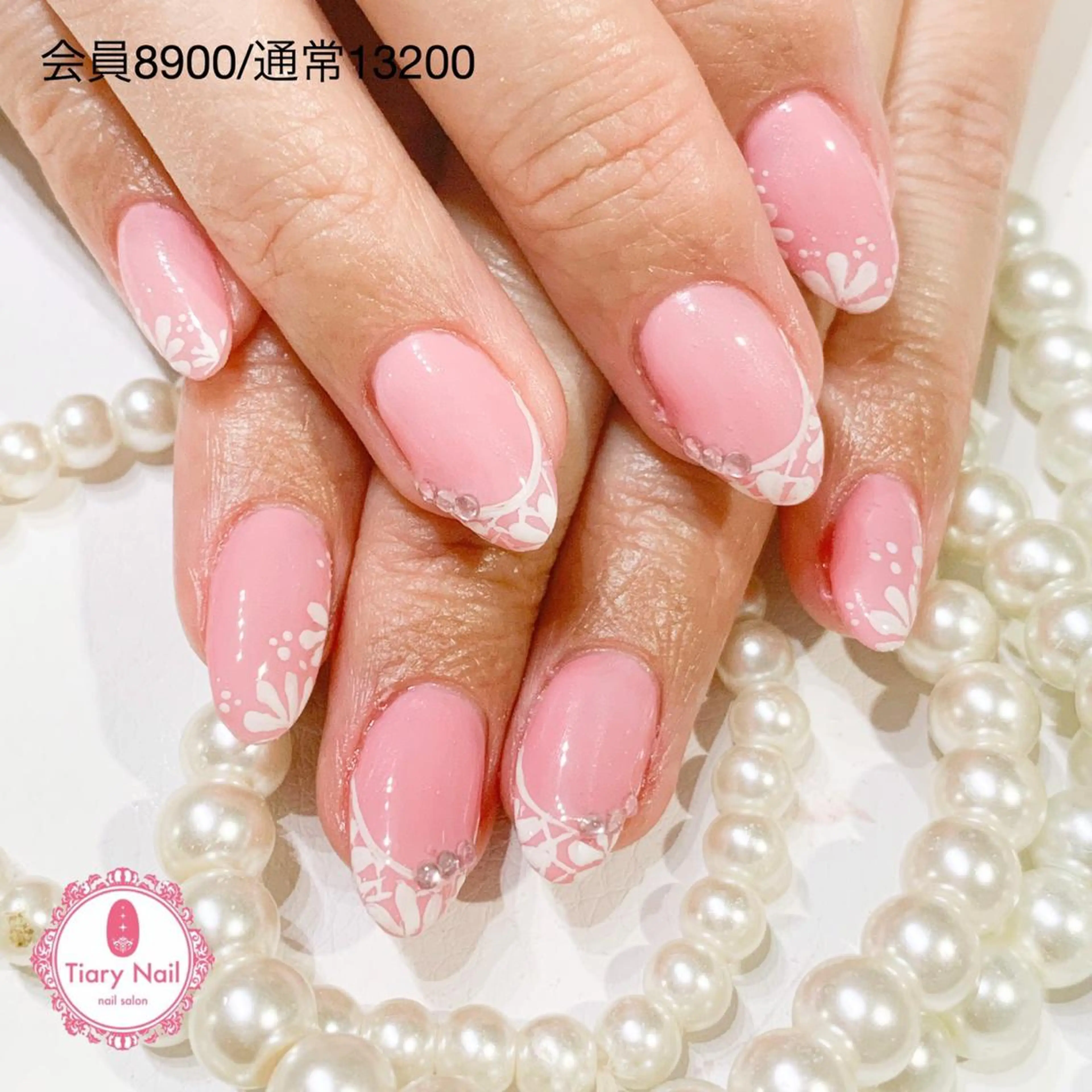 ネイル 桜ネイル 長さ出し オフィスネイル スカルプネイル シンプルネイル 💗🪽Tiary Nail🪽💗のネイルデザイン