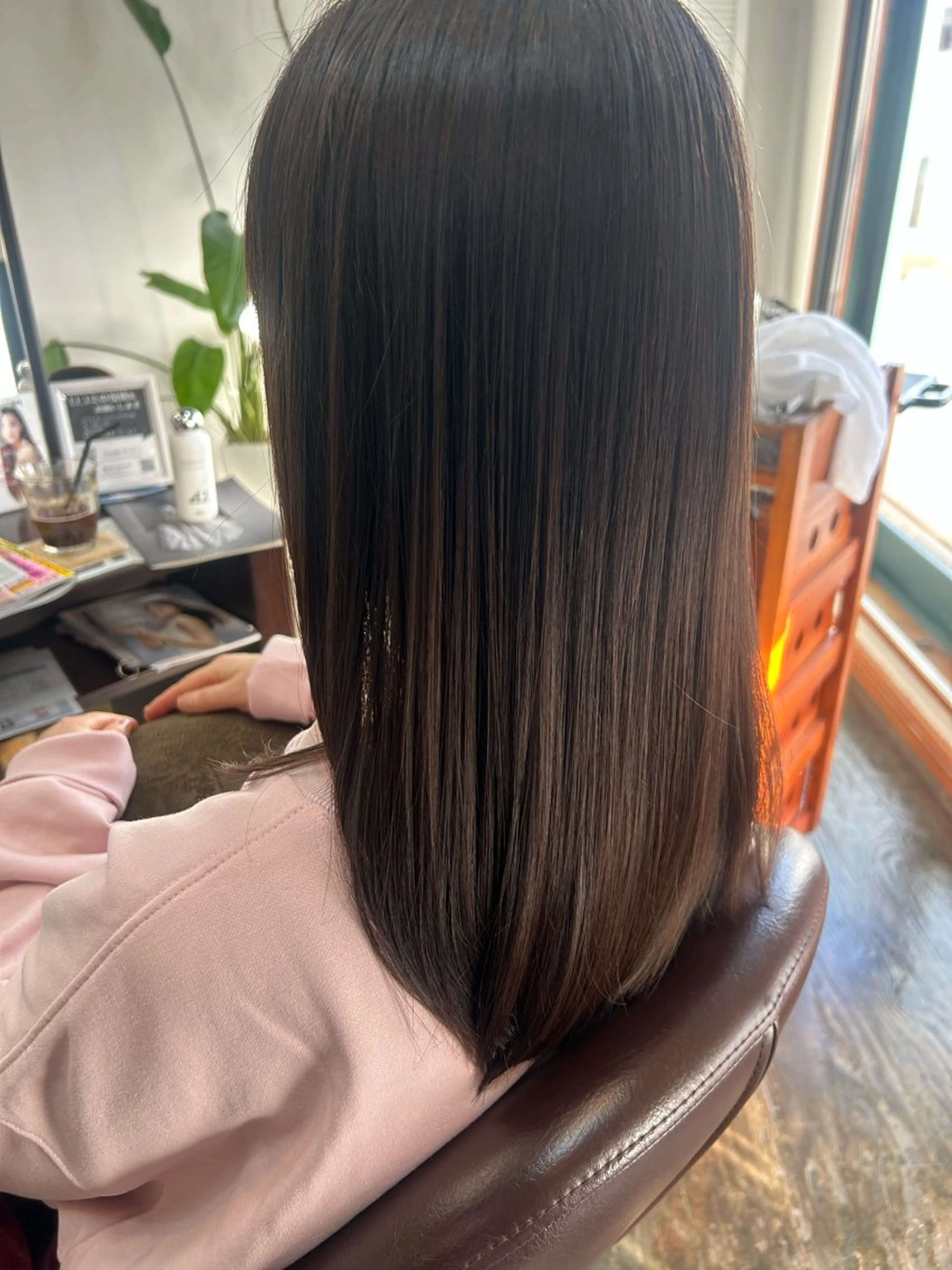 🩵うる艶🩵髪質改善カラー➕❤️髪質改善トリートメント❤️➕✂️カット✂️の写真