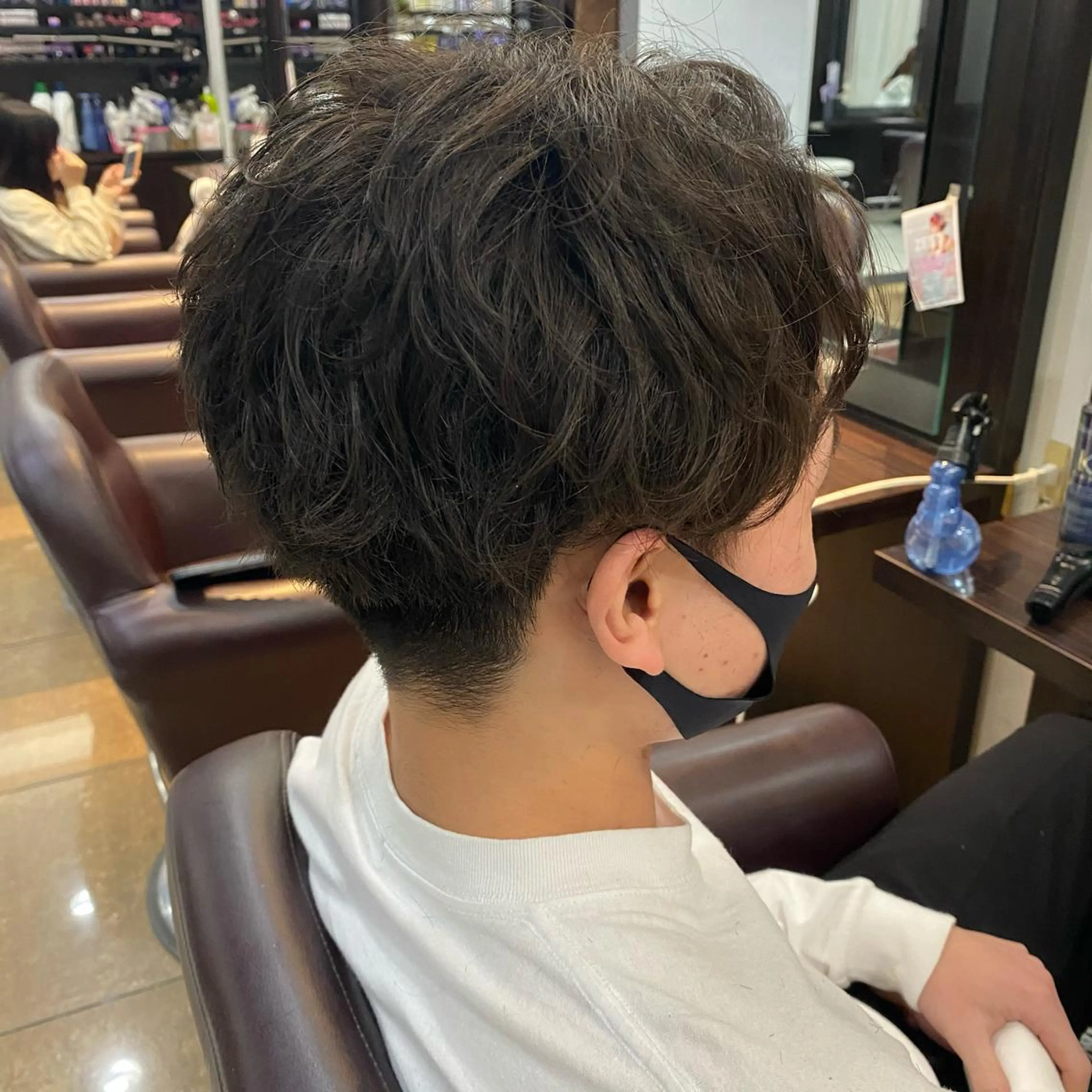 ショート メンズ 酸スト/フェザー パーマ/三谷海斗のヘアスタイル