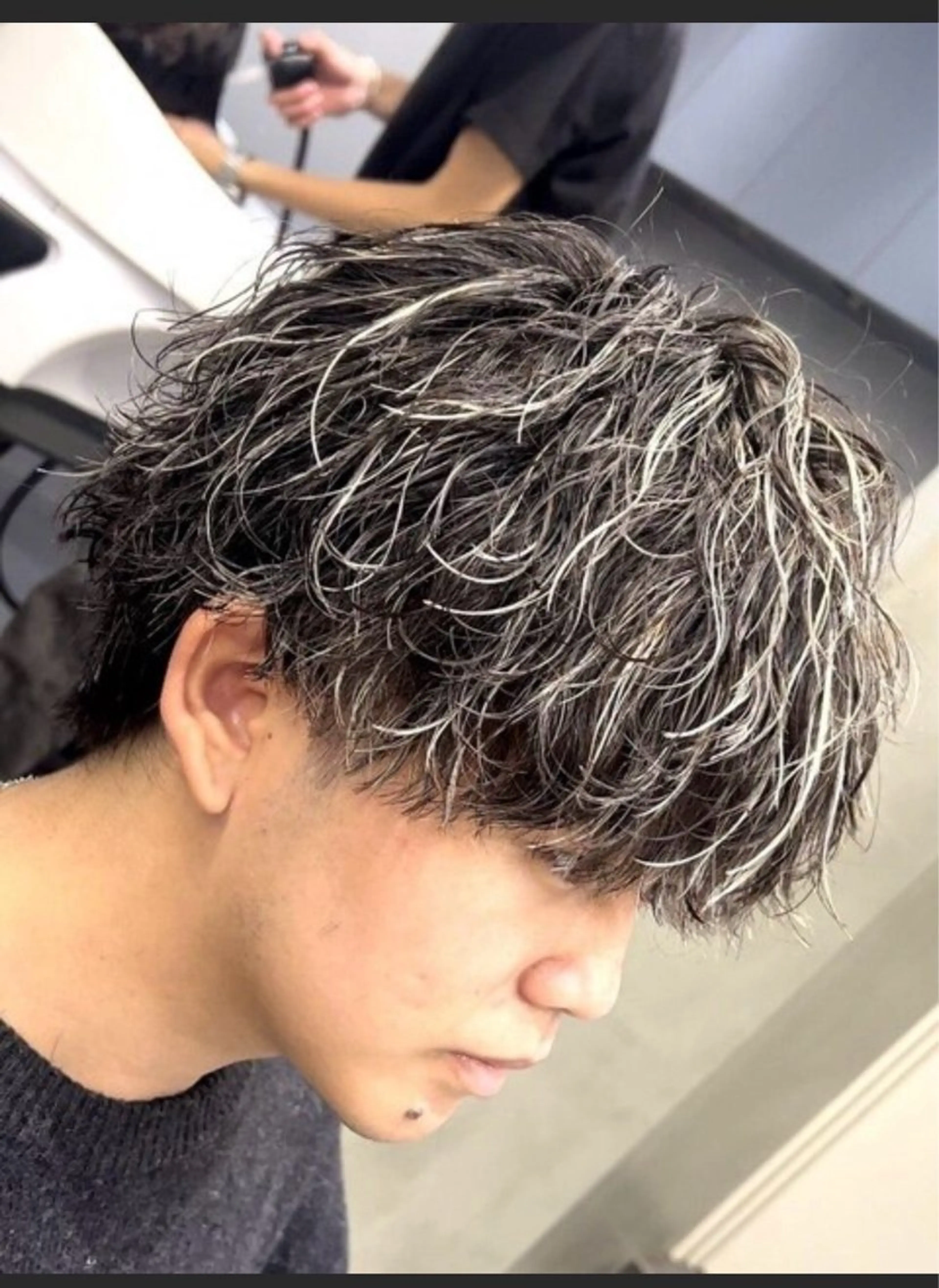 ショート パーマ メンズ カット パーマ fifthパーマ特化 ユウリのヘアスタイル