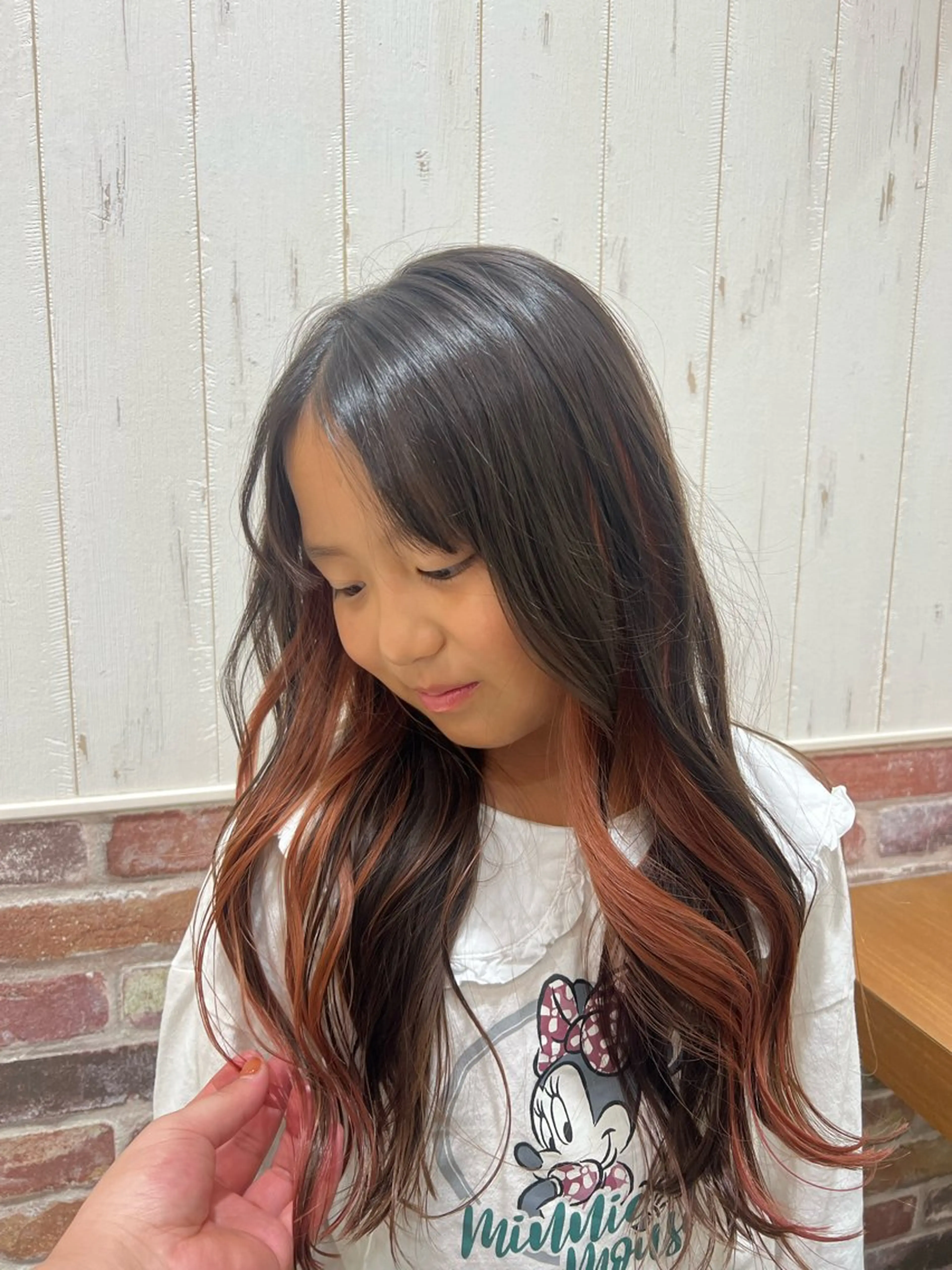 ロング カラー キッズ ブリーチ ケアブリーチ ダブルカラー イヤリングカラー ハイライトカラー FANスタイリスト Ⓜ️EIのヘアスタイル
