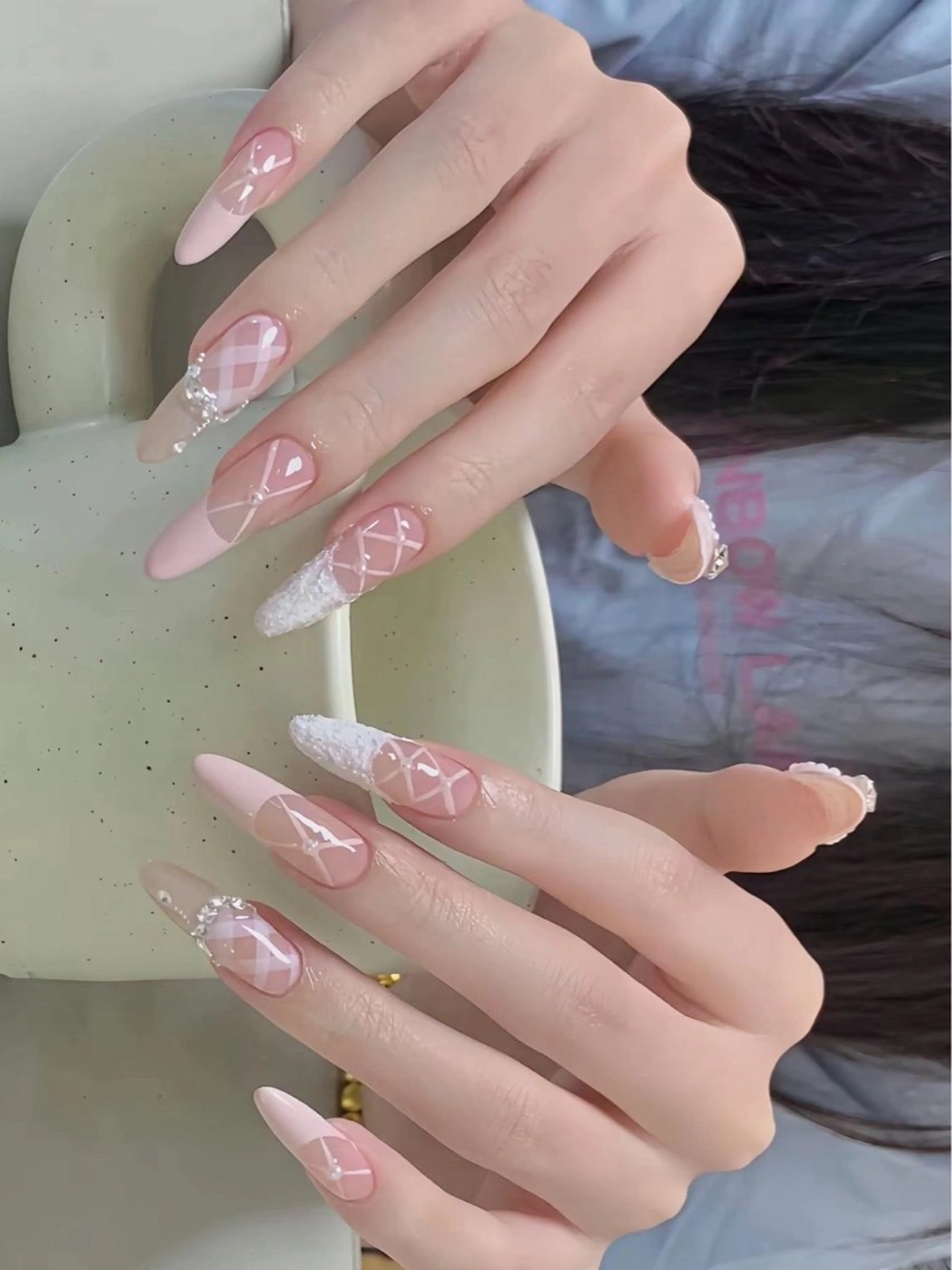 ネイル 韓国ネイル マグネットネイル ワンカラーネイル ネイルチップ Jenn Nail Salonのネイルデザイン