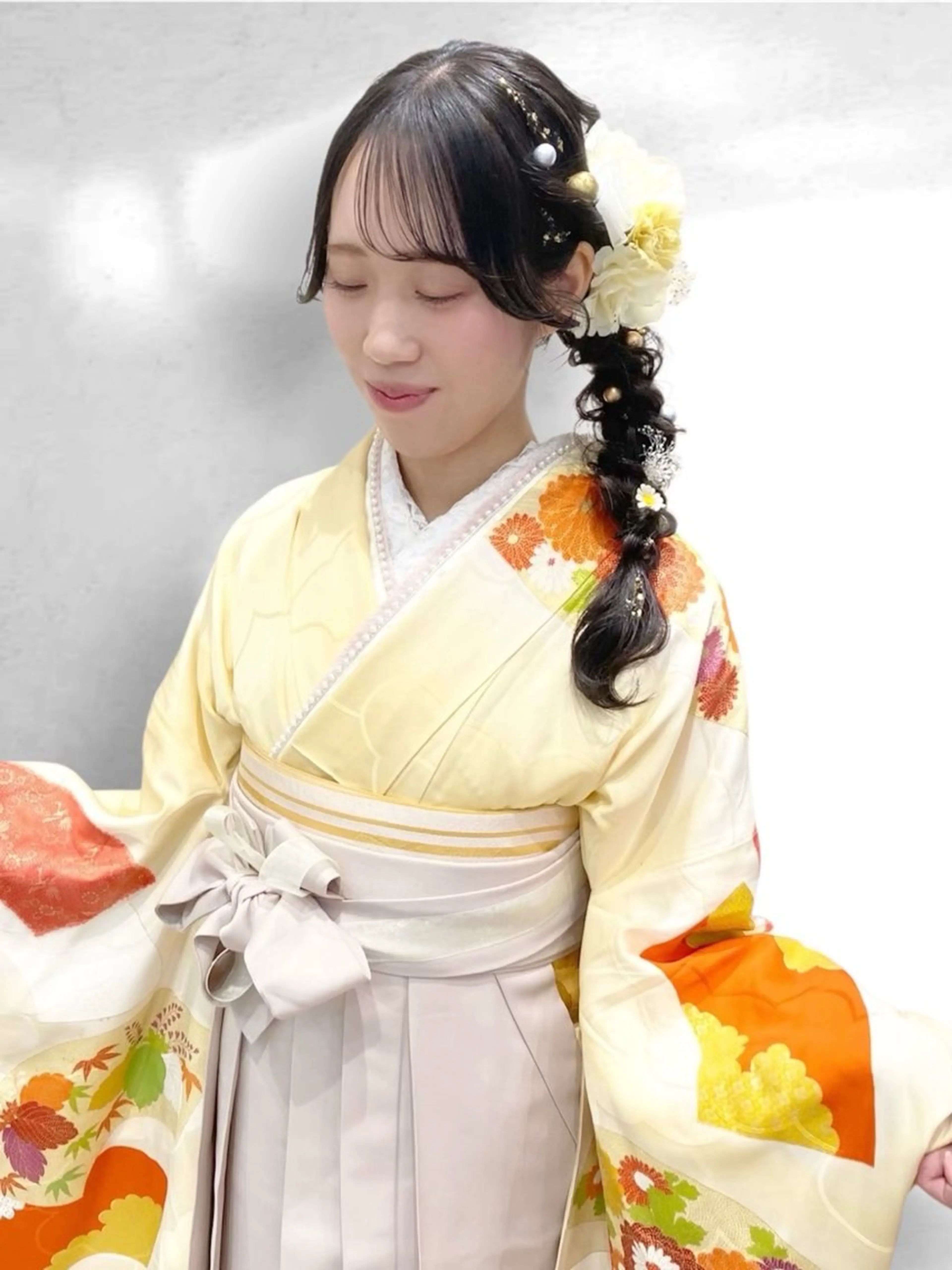 ヘアアレンジ あやかショート 白髪ぼかしのヘアスタイル